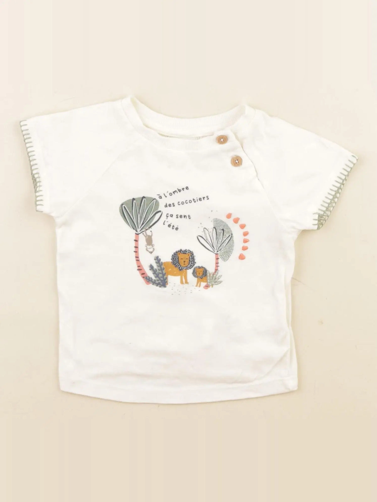 Tape à l'oeil - tee-shirt multicolore - 6 mois