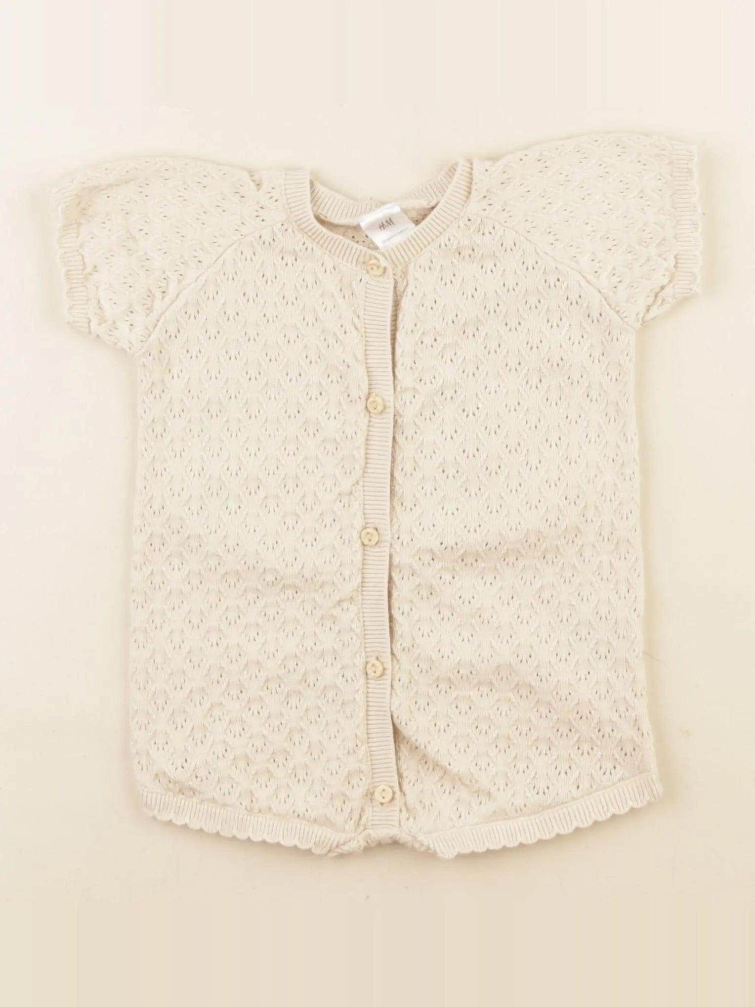 H&M - combinaison beige - 1/2 mois