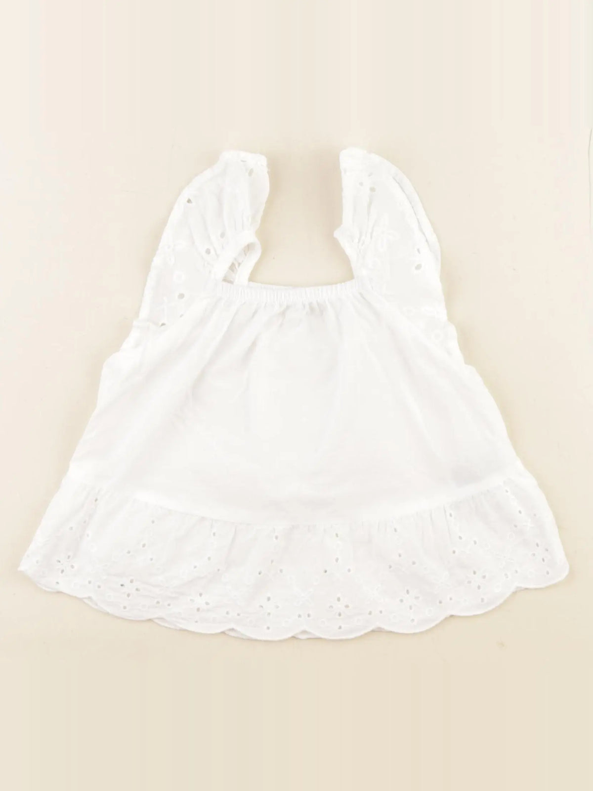 H&M - débardeur blanc - 6 mois