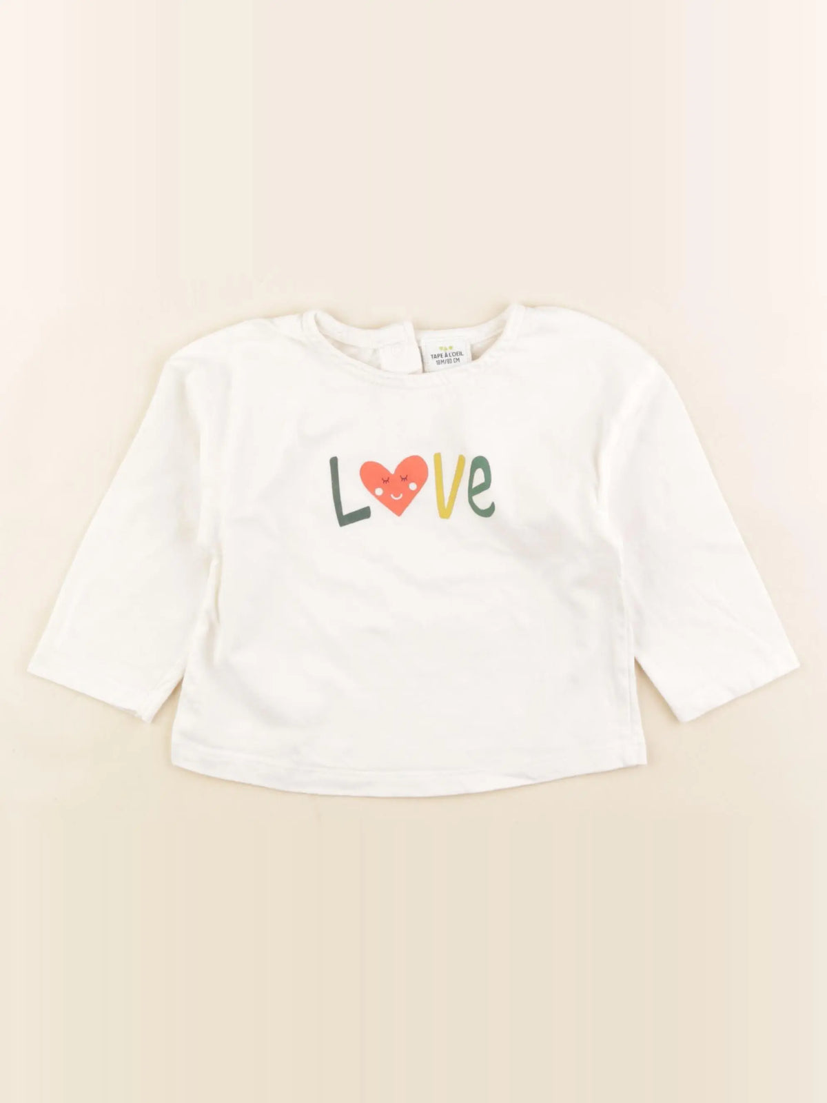 Tape à l'oeil - tee-shirt beige - 18 mois