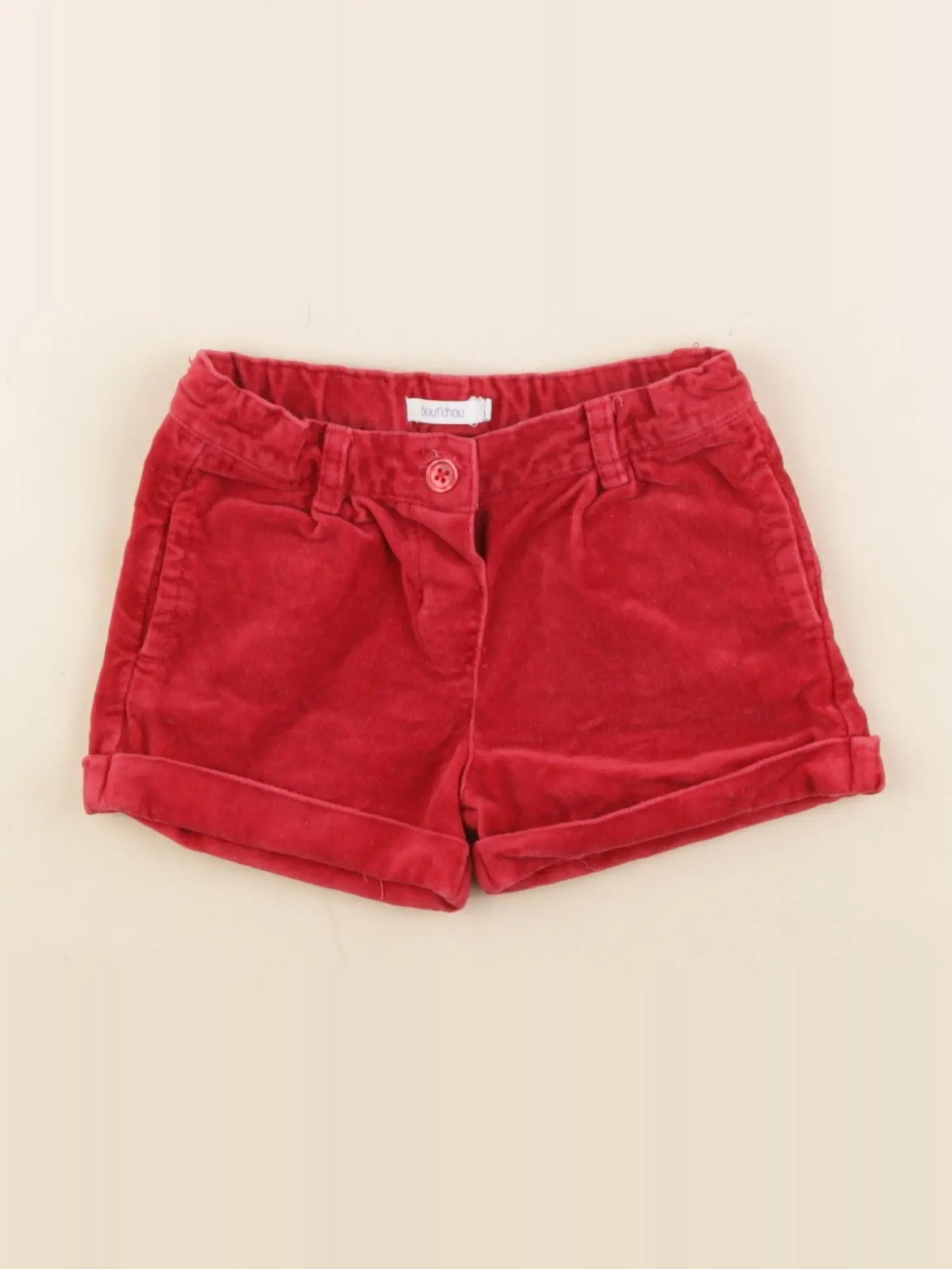 Boutchou - short rouge - 12 mois