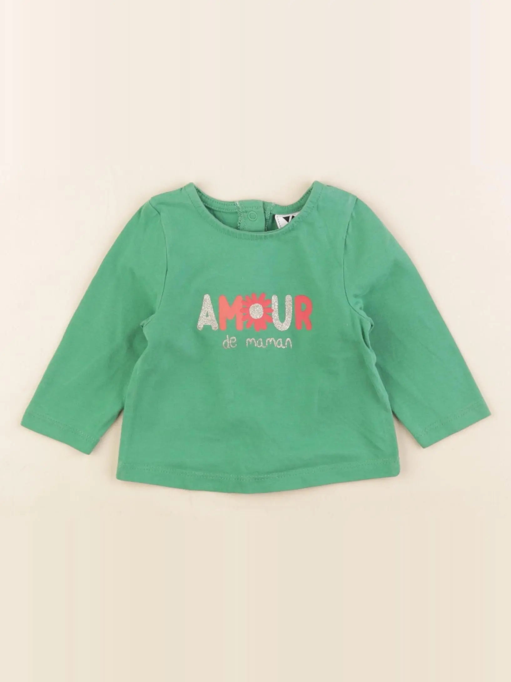 Tape à l'oeil - tee-shirt vert - 3 mois