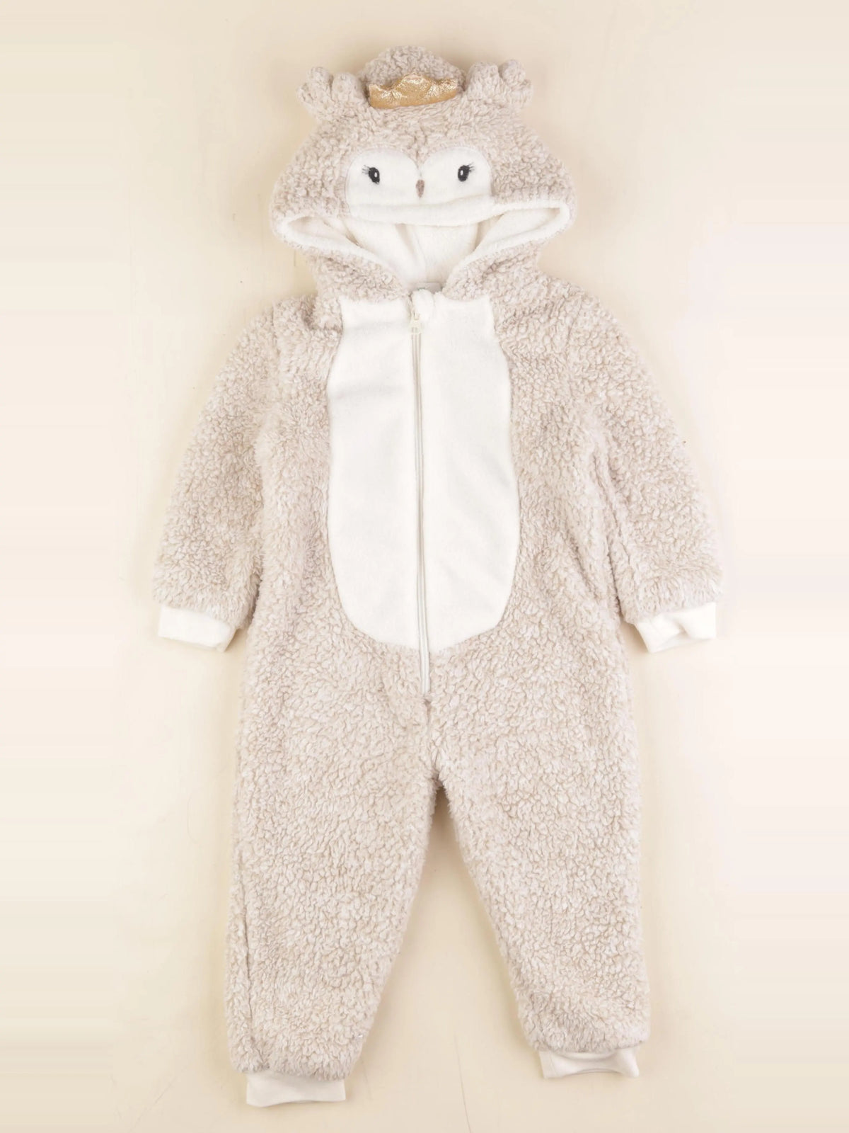 Vertbaudet - sur-pyjama or, marron - 3 ans