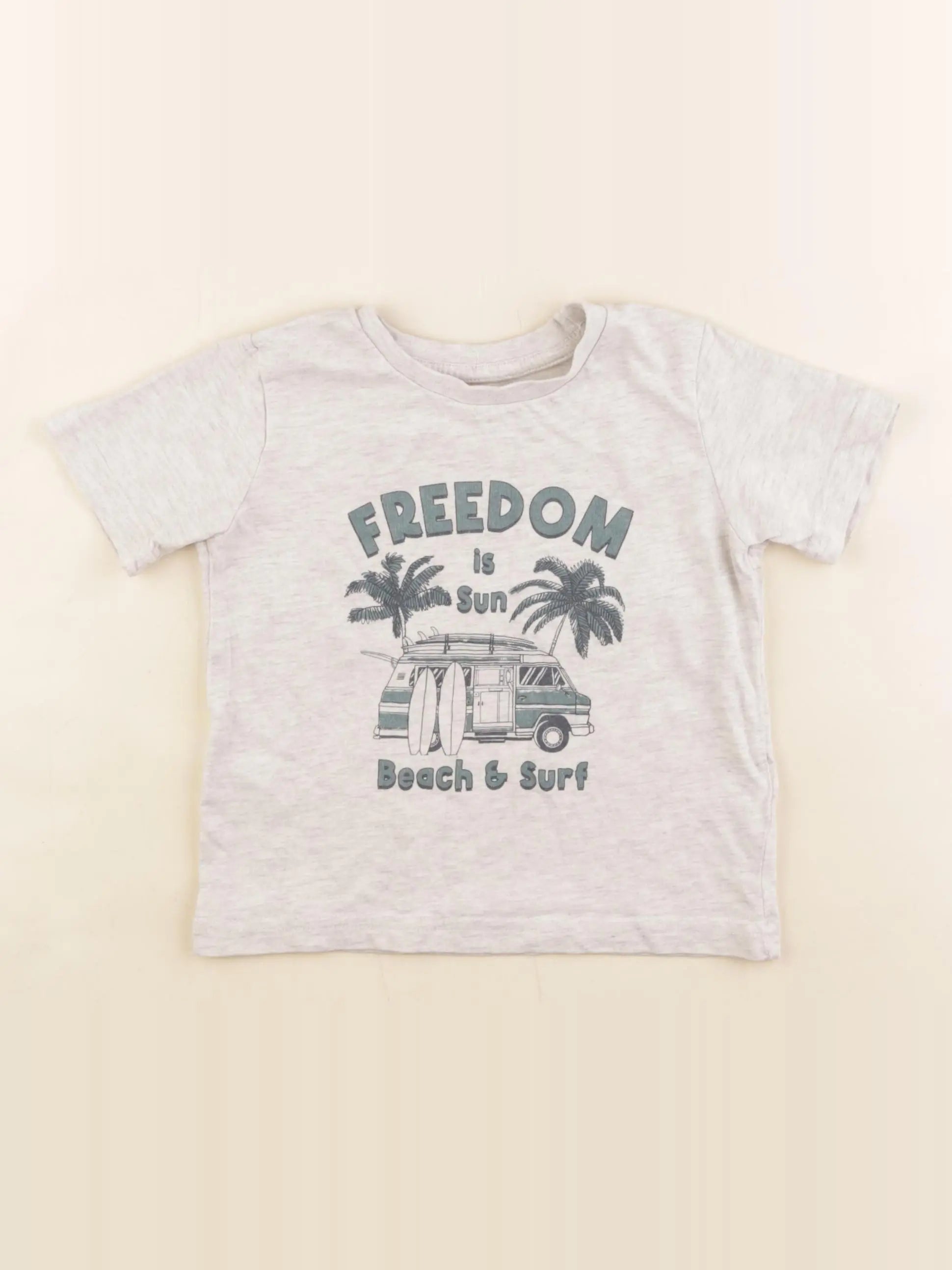 Vertbaudet - tee-shirt gris - 3 ans