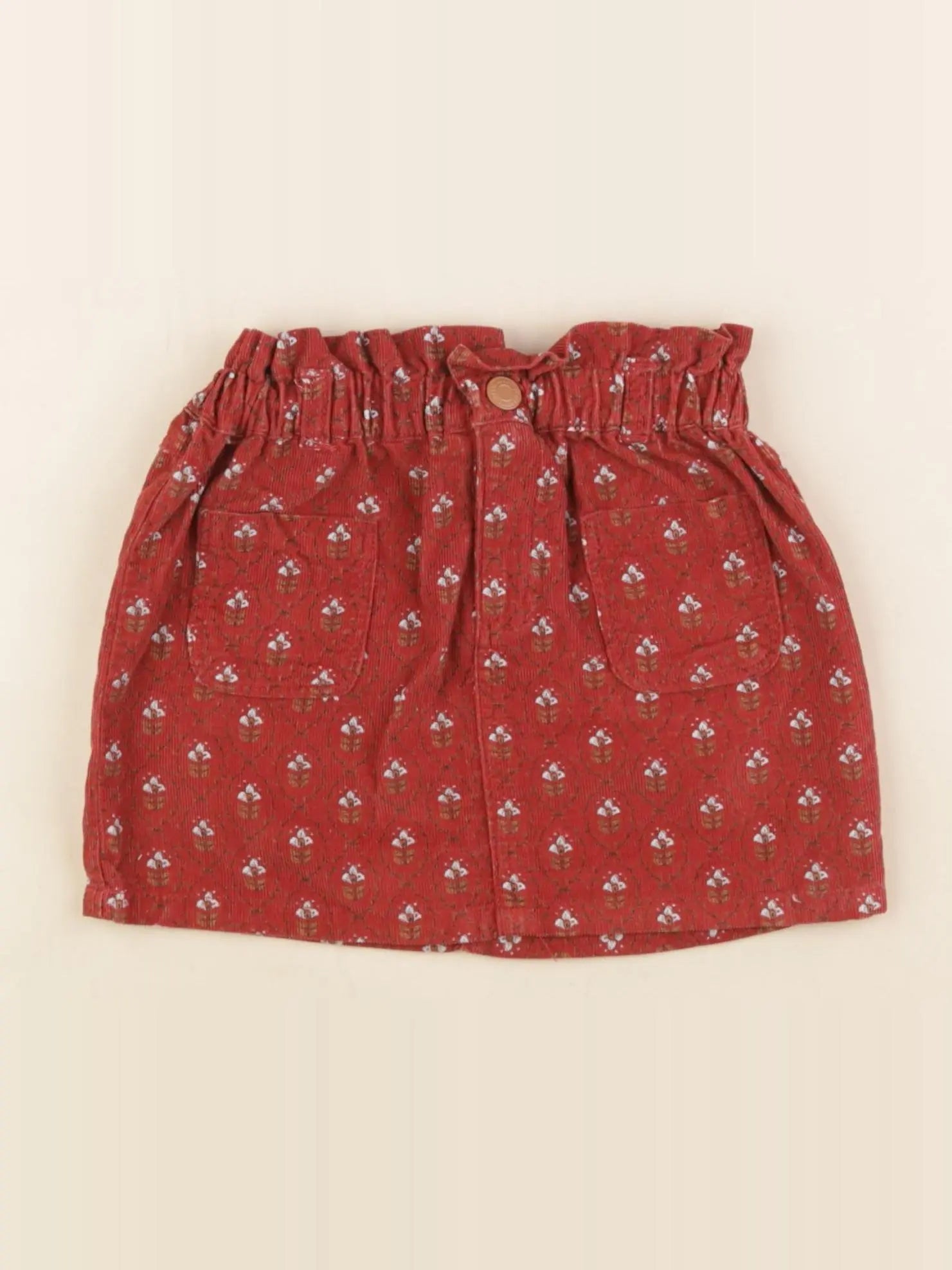 Vertbaudet - jupe rouge - 3 ans