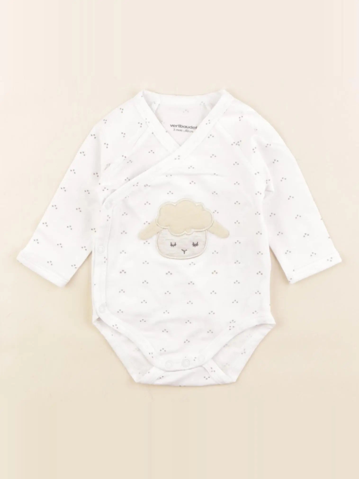 Vertbaudet - body blanc - 3 mois