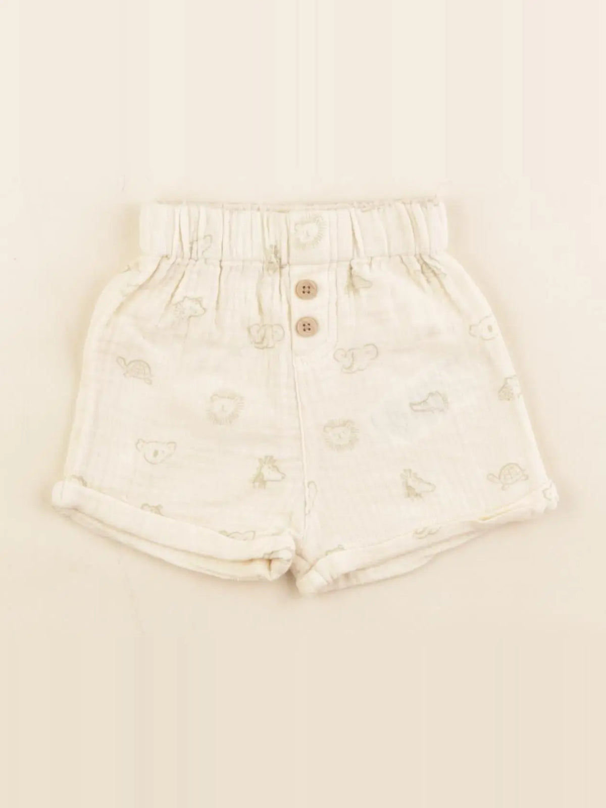 Vertbaudet - short beige - 1 mois