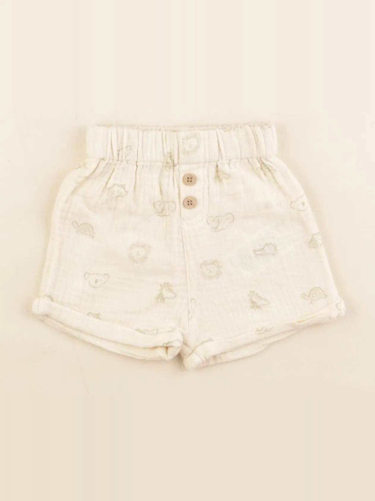 Vertbaudet - short beige - 1 mois