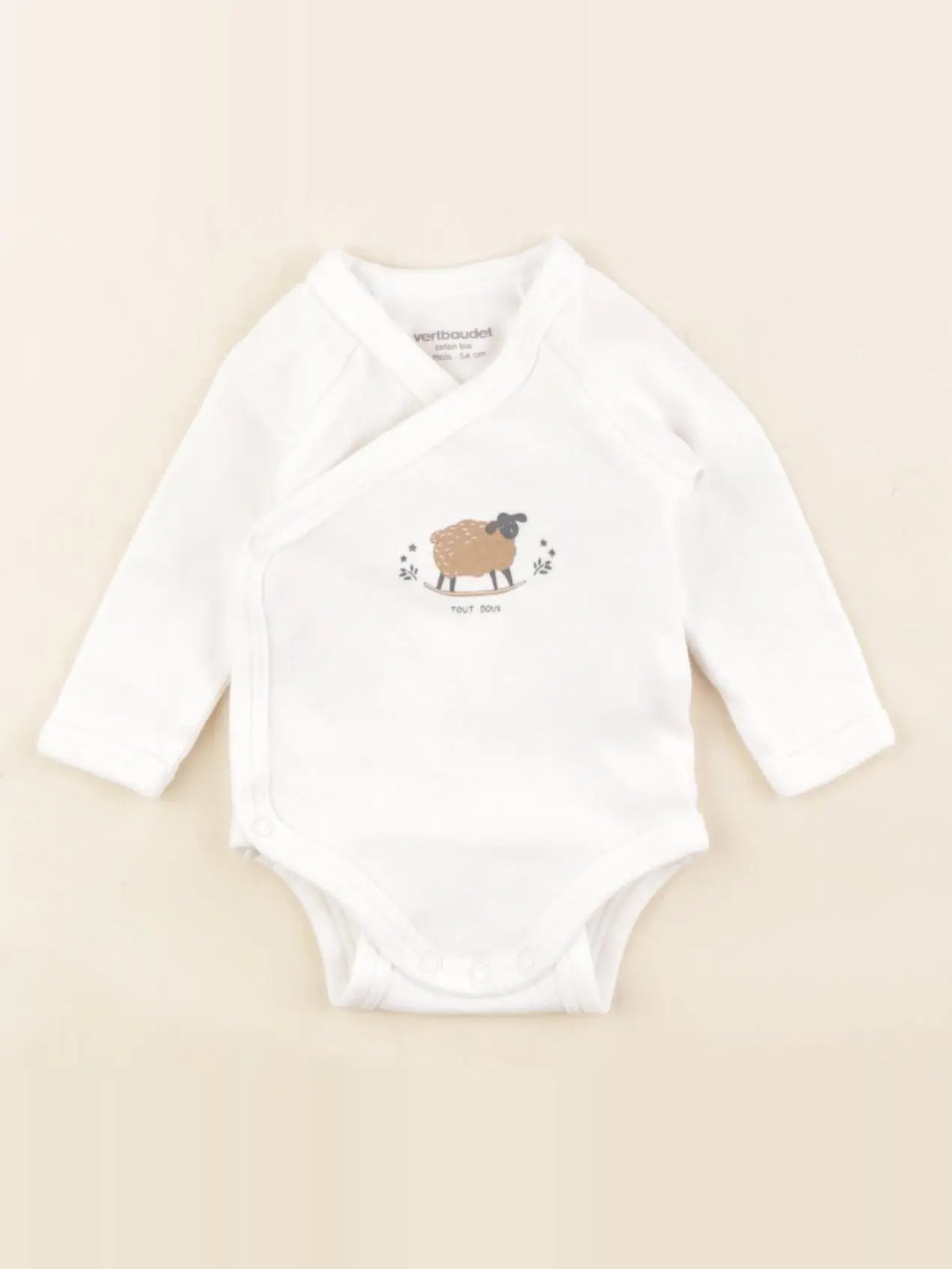 Vertbaudet - body blanc - 1 mois