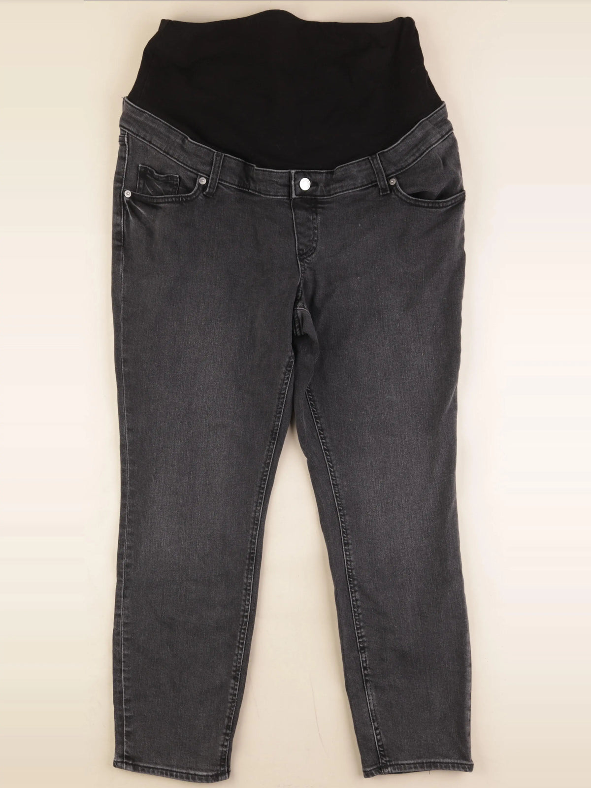 H&M - jean grossesse gris - l