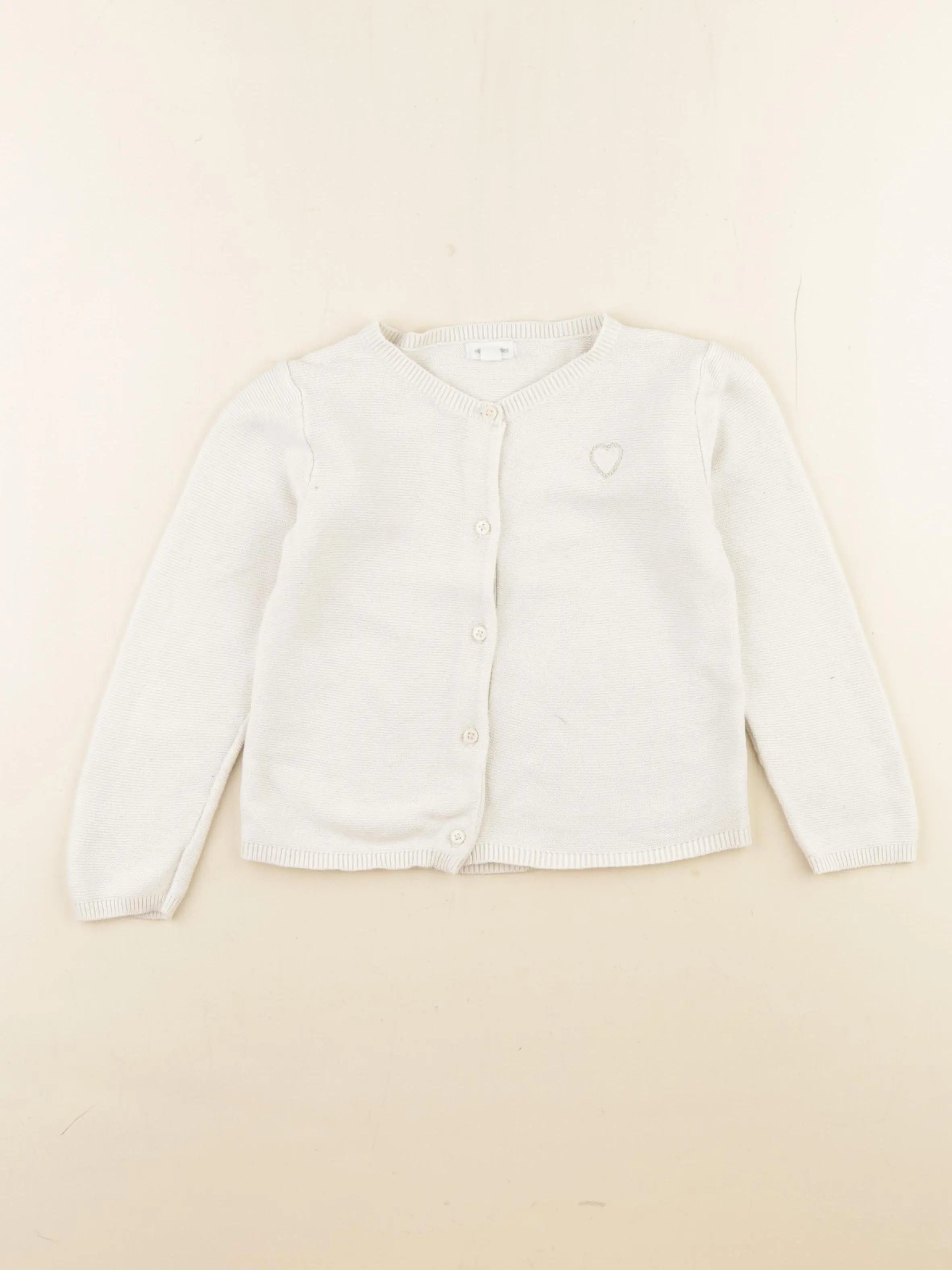 Vertbaudet - gilet beige - 36 mois