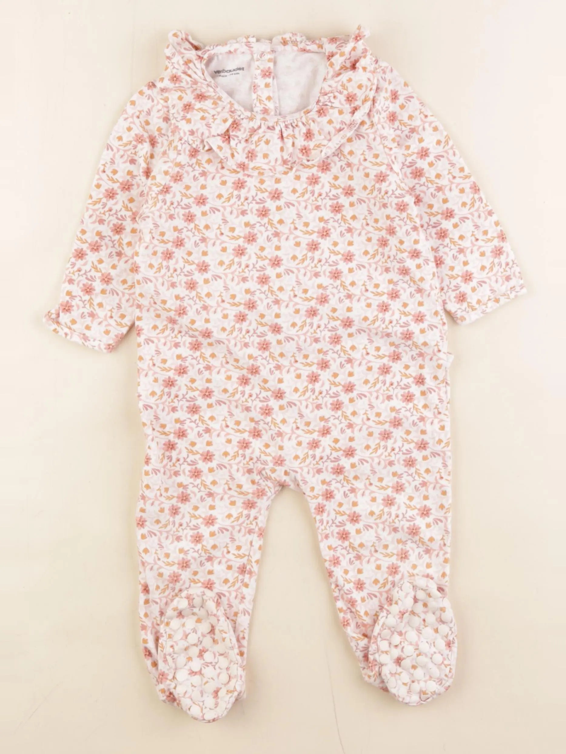 Vertbaudet - pyjama coton rose - 12 mois