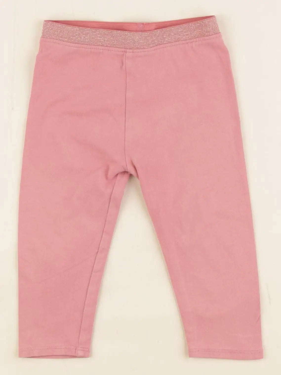 Vertbaudet - legging rose, or - 12 mois