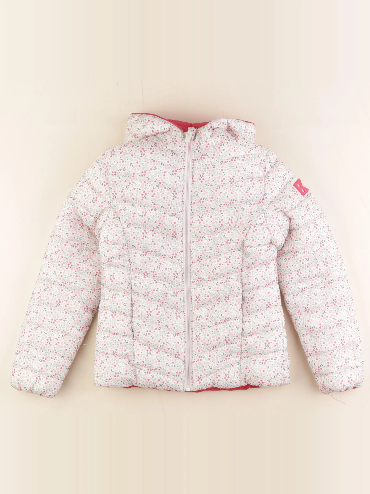 Okaidi - doudoune réversible rose - 10 ans