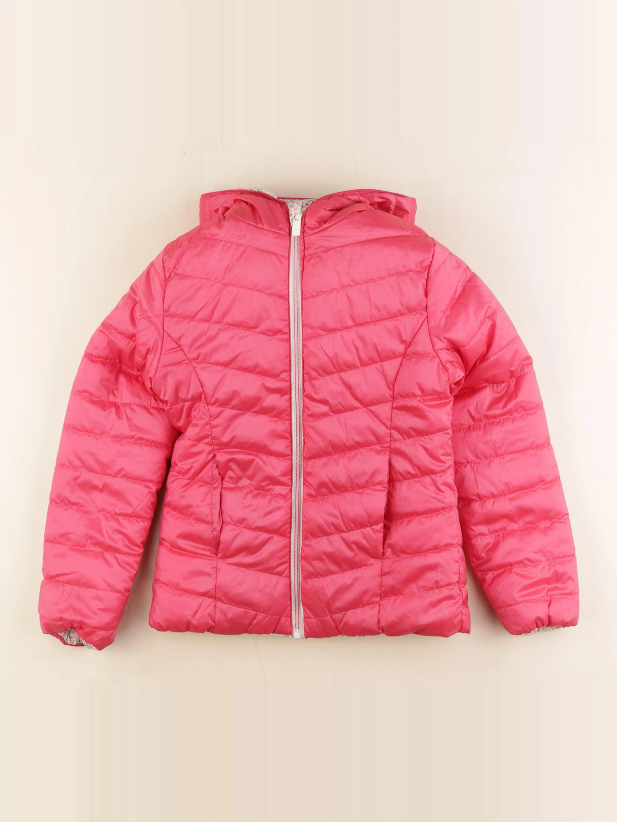 Okaidi - doudoune réversible rose - 10 ans