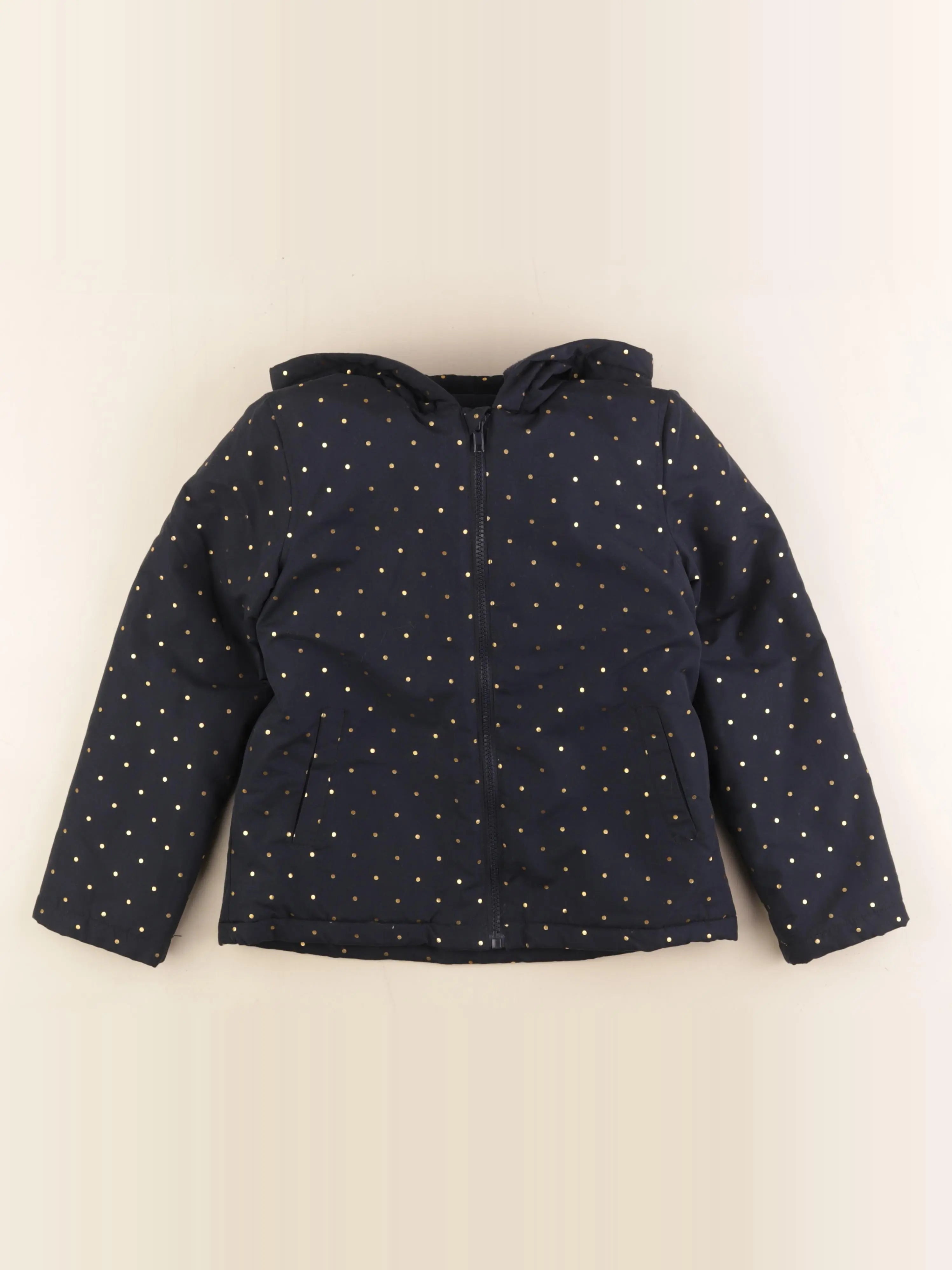 La Redoute - parka bleu, or - 8 ans