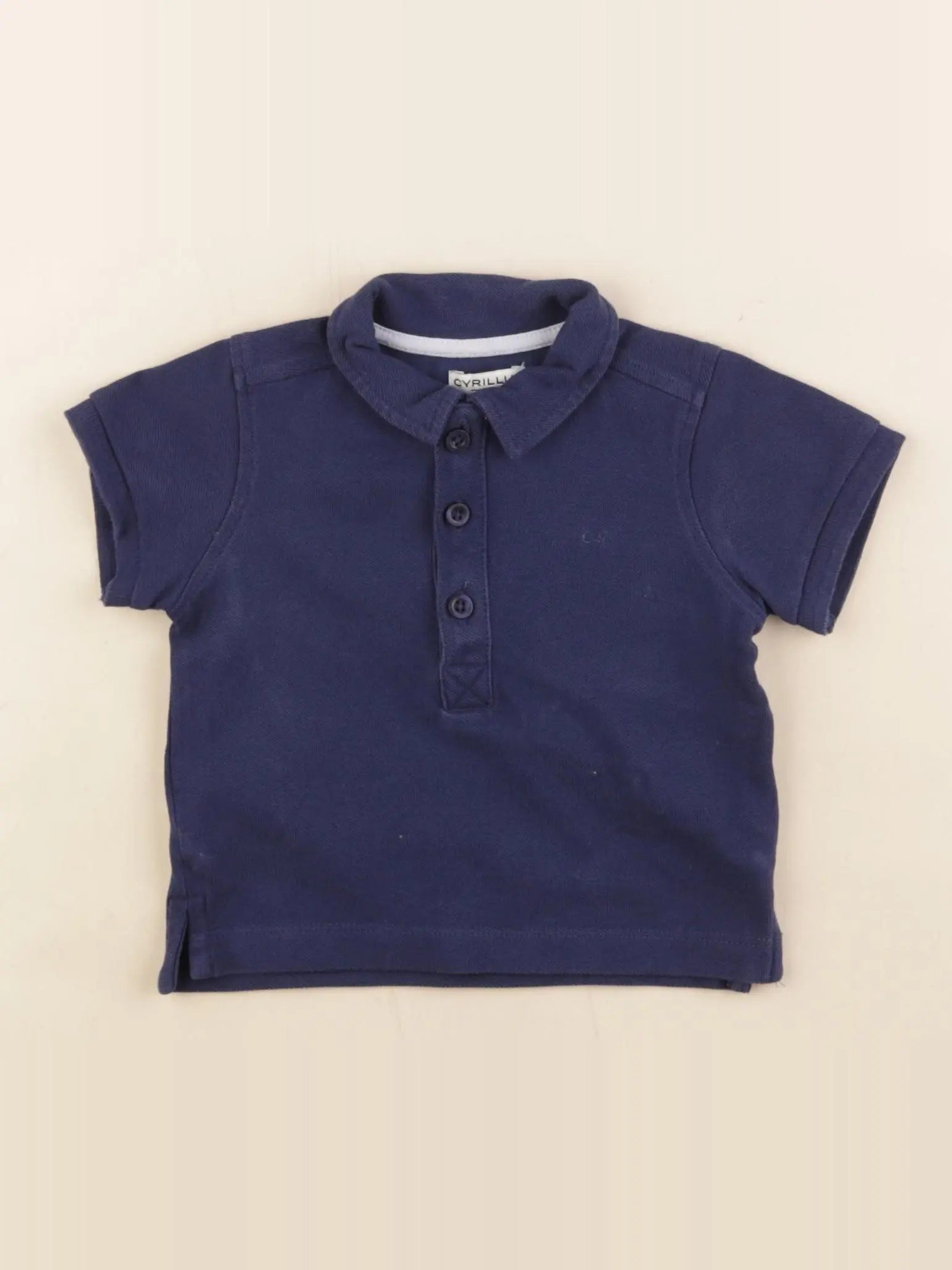 Cyrillus - polo bleu - 9 mois
