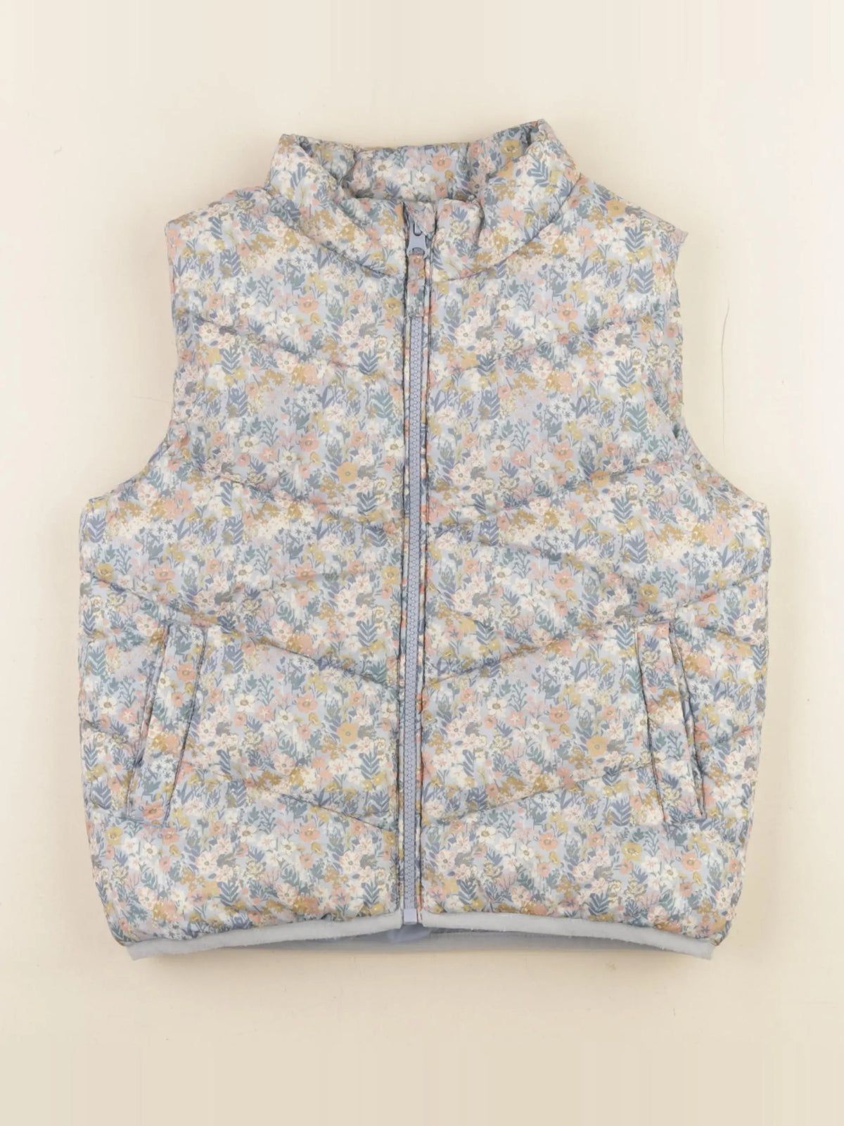 Vertbaudet - doudoune bleu, rose - 6 ans