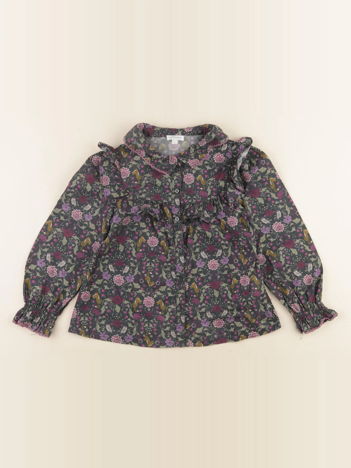 Vertbaudet - blouse multicolore - 7 ans