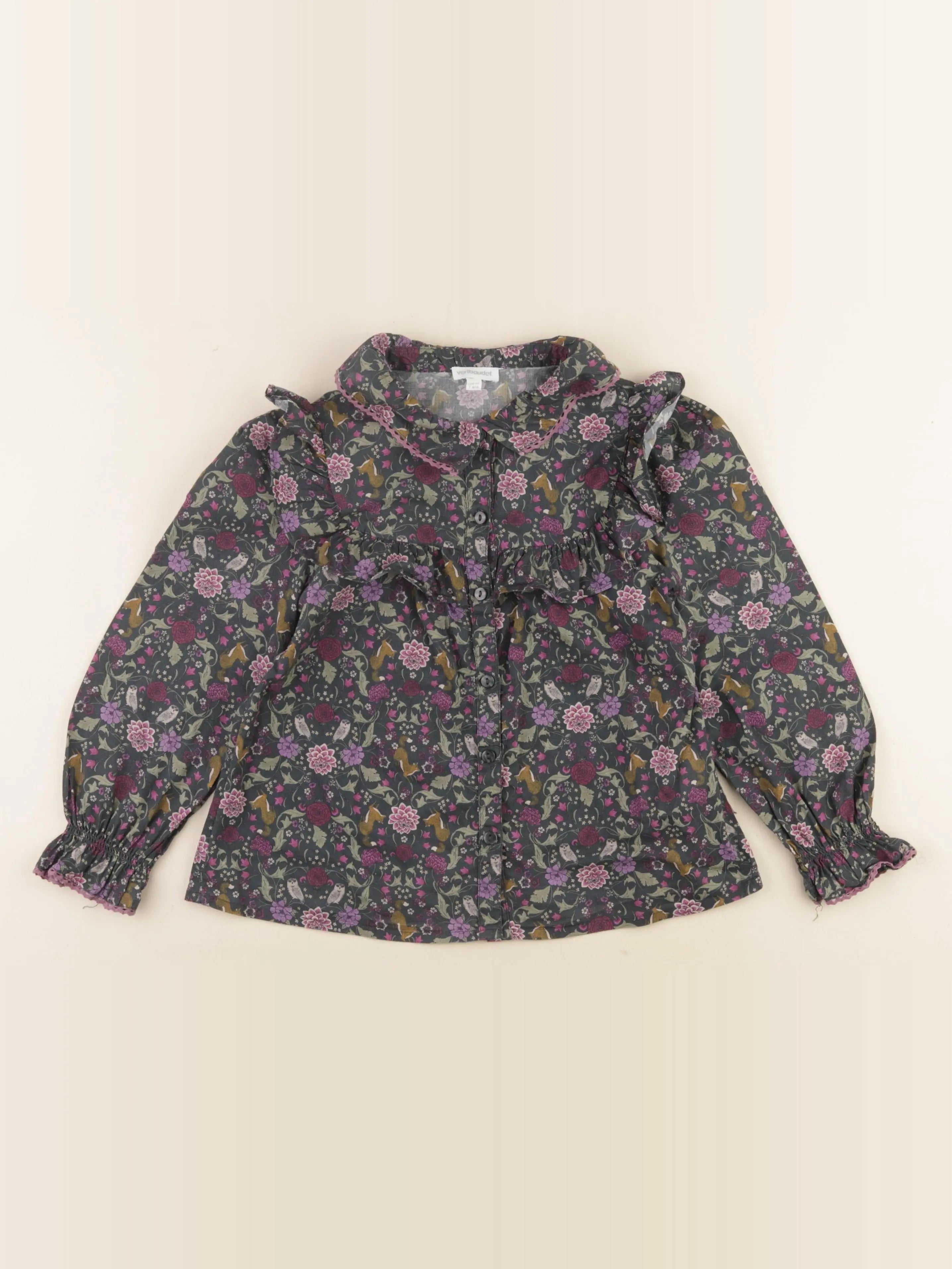 Vertbaudet - blouse multicolore - 7 ans