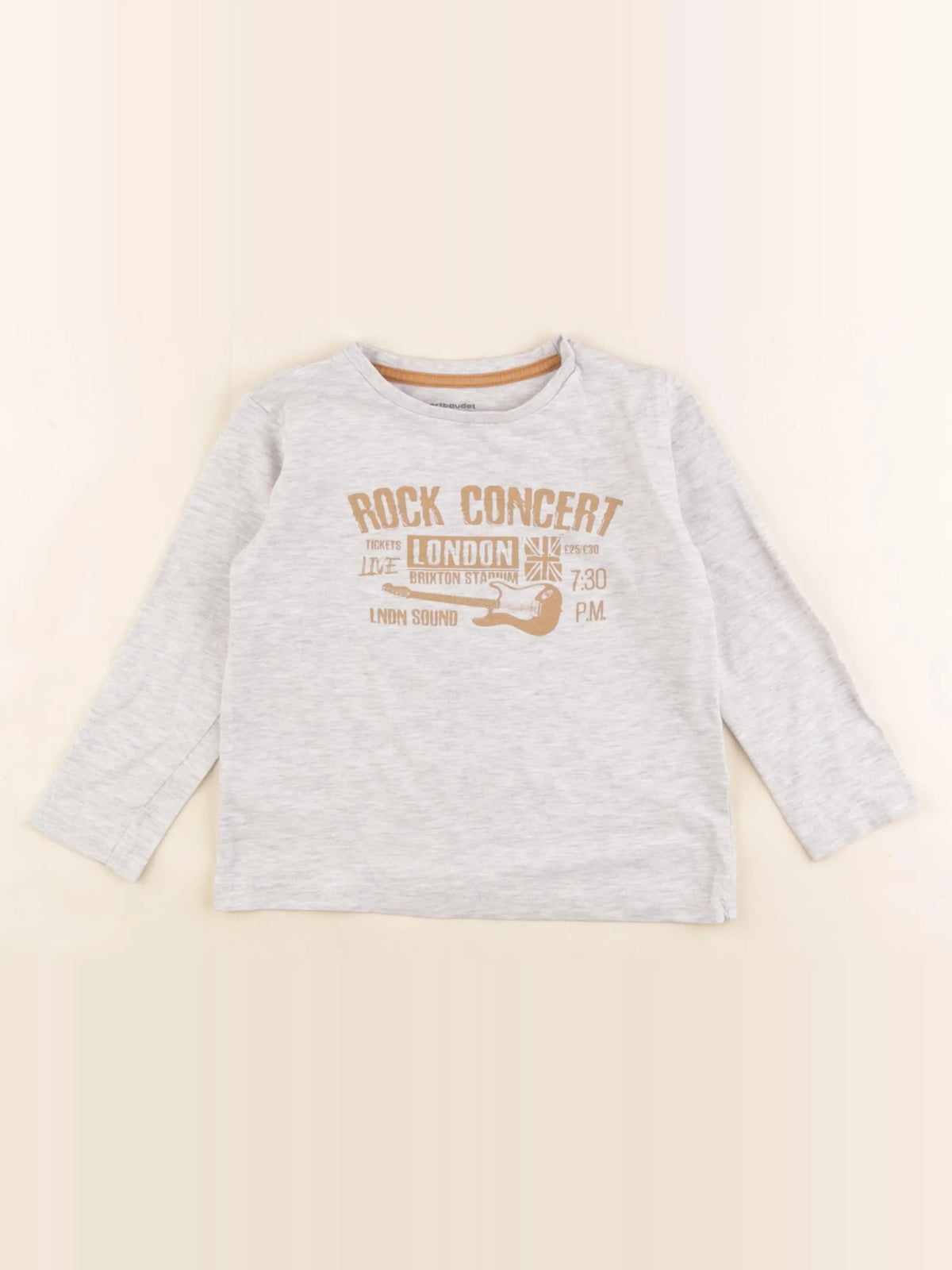 Vertbaudet - tee-shirt gris - 4 ans