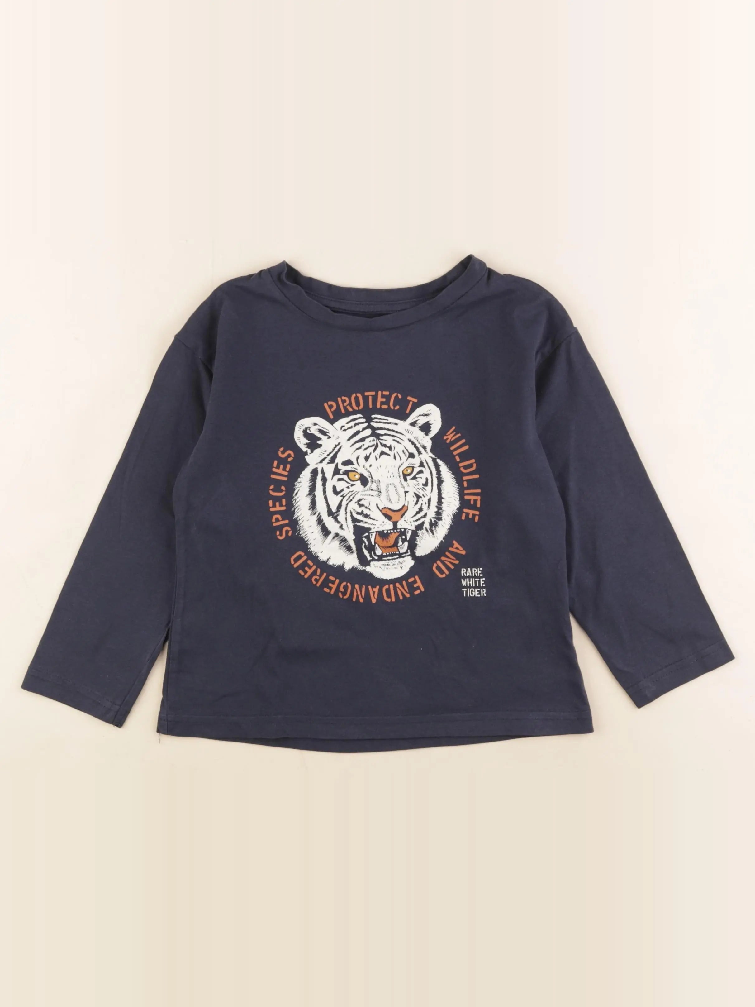 Vertbaudet - tee-shirt bleu - 5 ans