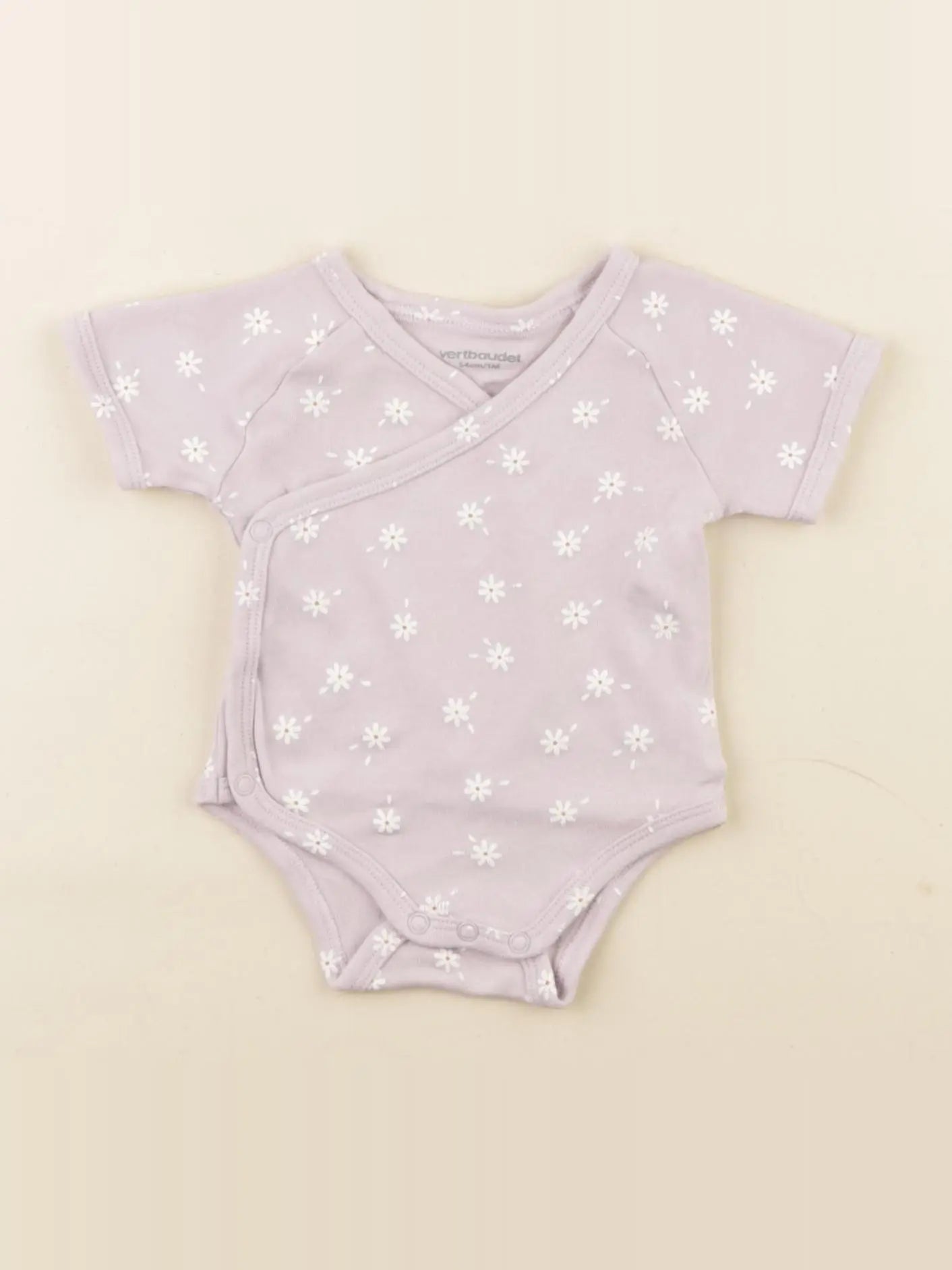 Vertbaudet - body violet - 1 mois