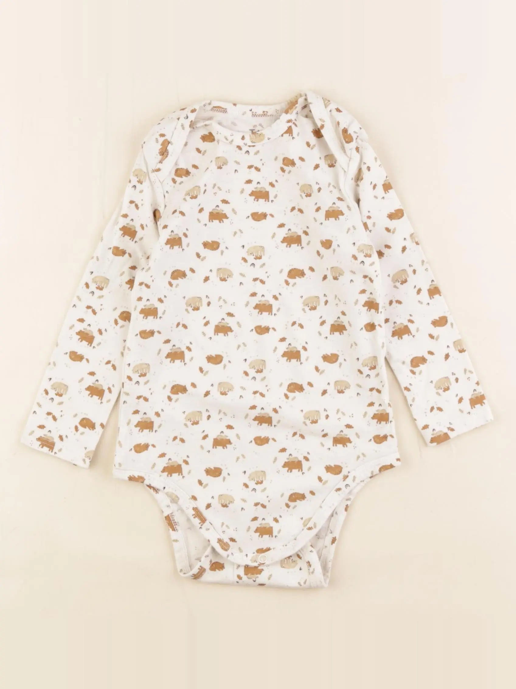 Tape à l'oeil - body marron - 24 mois