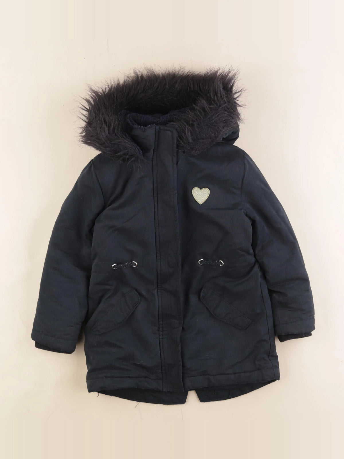 Vertbaudet - parka noir - 5 ans