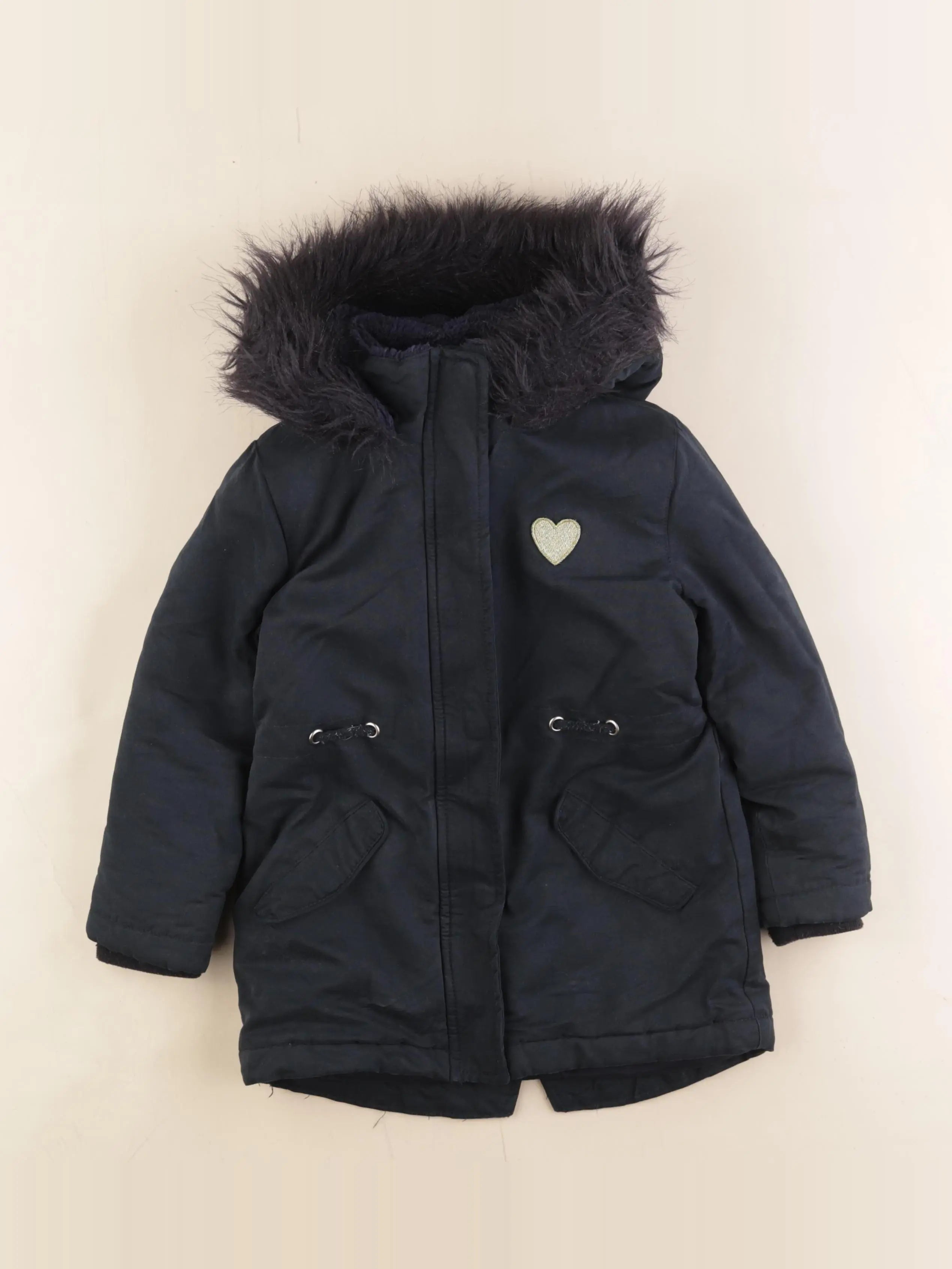 Vertbaudet - parka noir - 5 ans