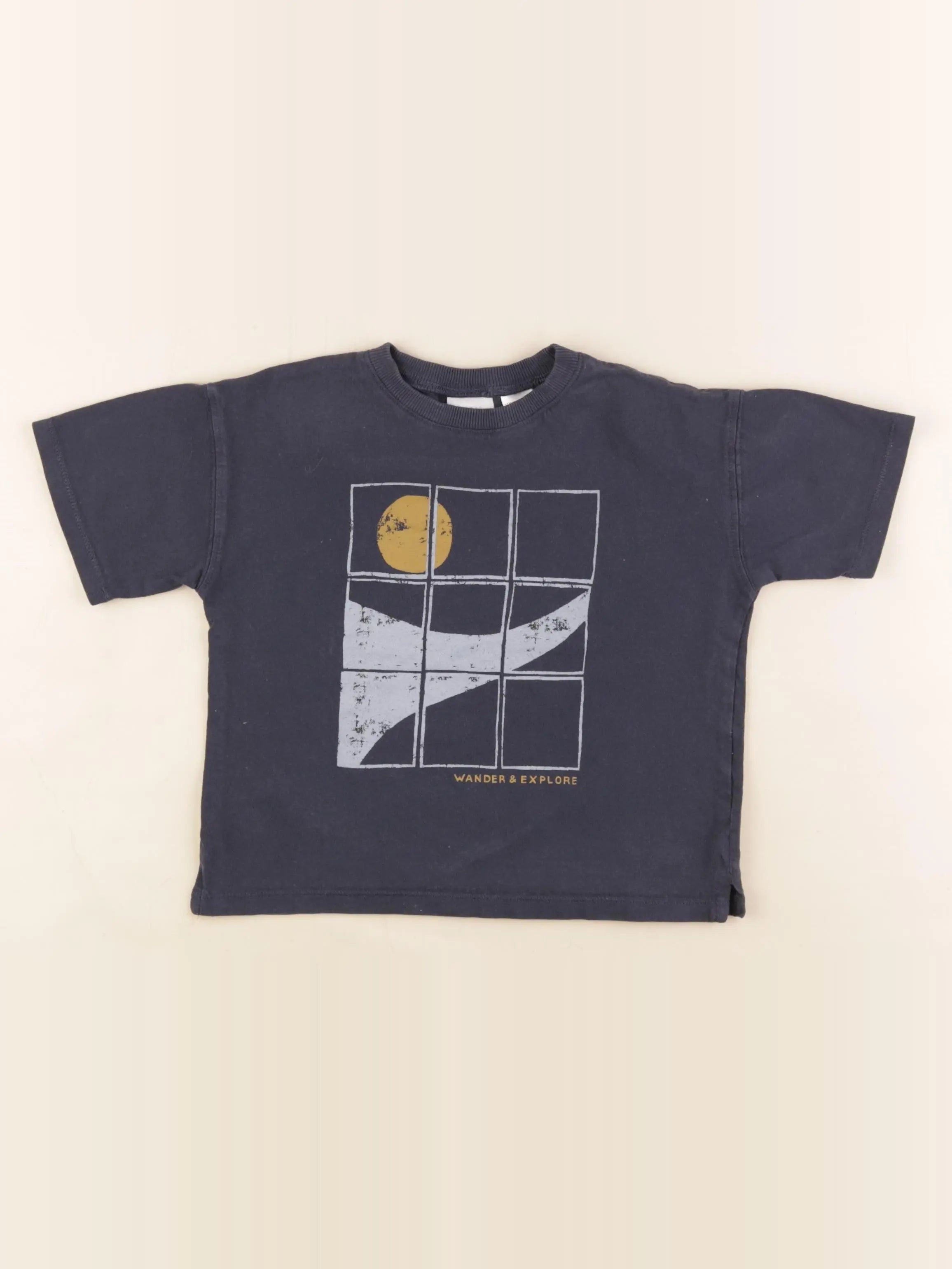 Zara - tee-shirt bleu - 18/24 mois