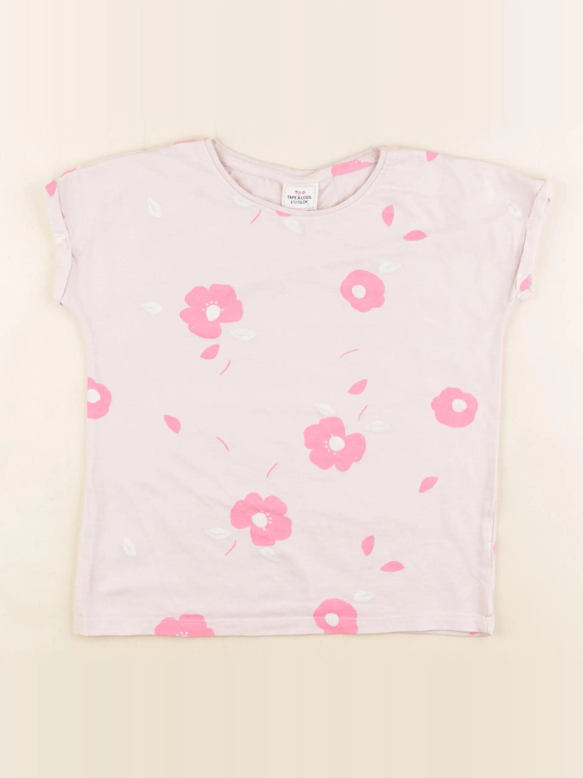 Tape à l'oeil - tee-shirt rose - 6 ans