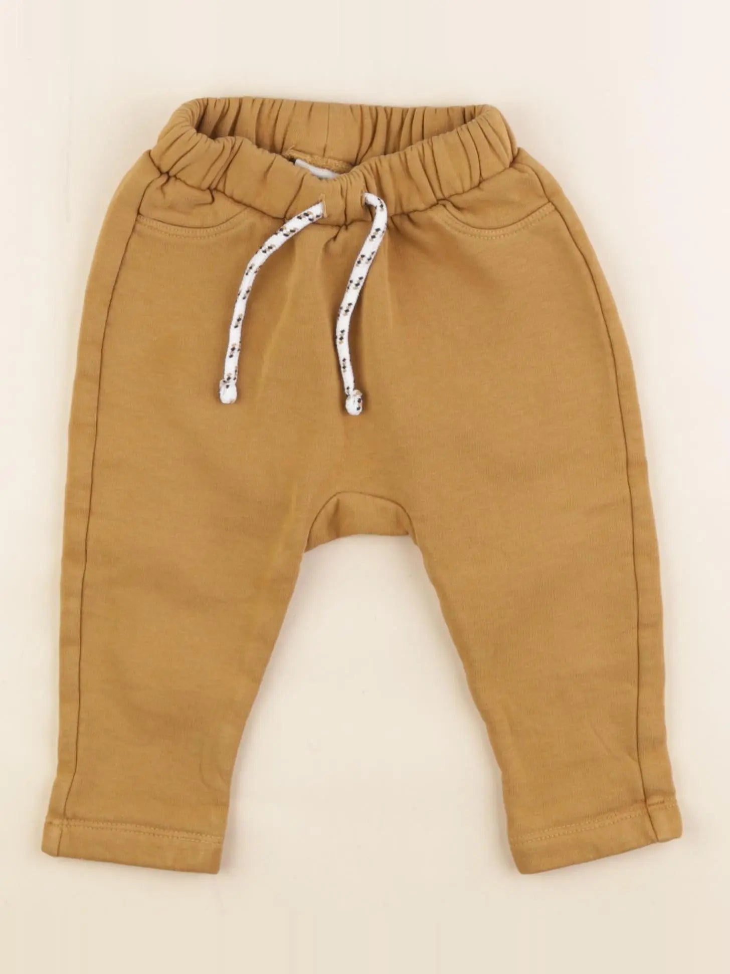 Tape à l'oeil - sarouel doublé marron - 9 mois