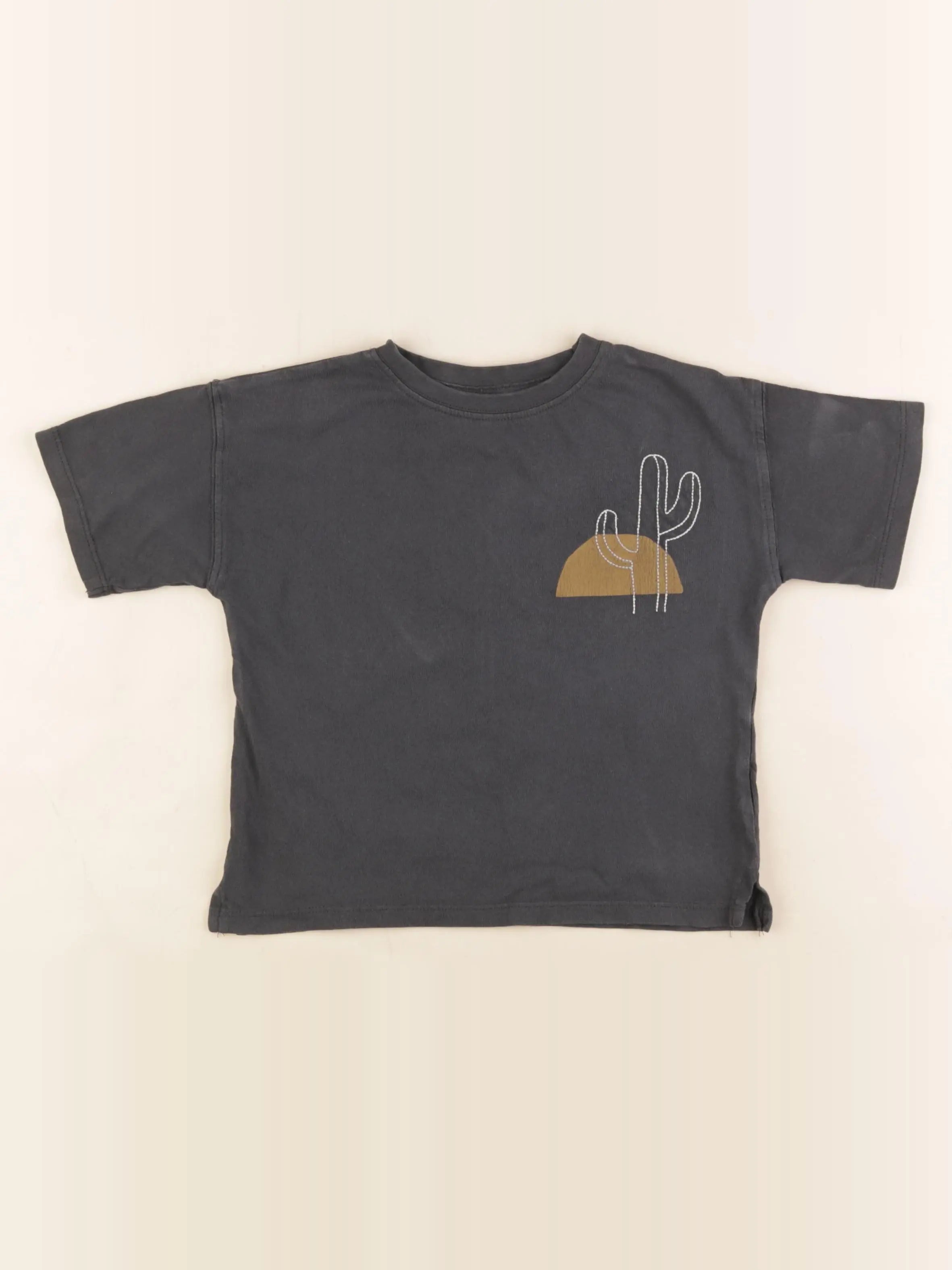 Zara - tee-shirt imprimé au dos gris - 18/24 mois