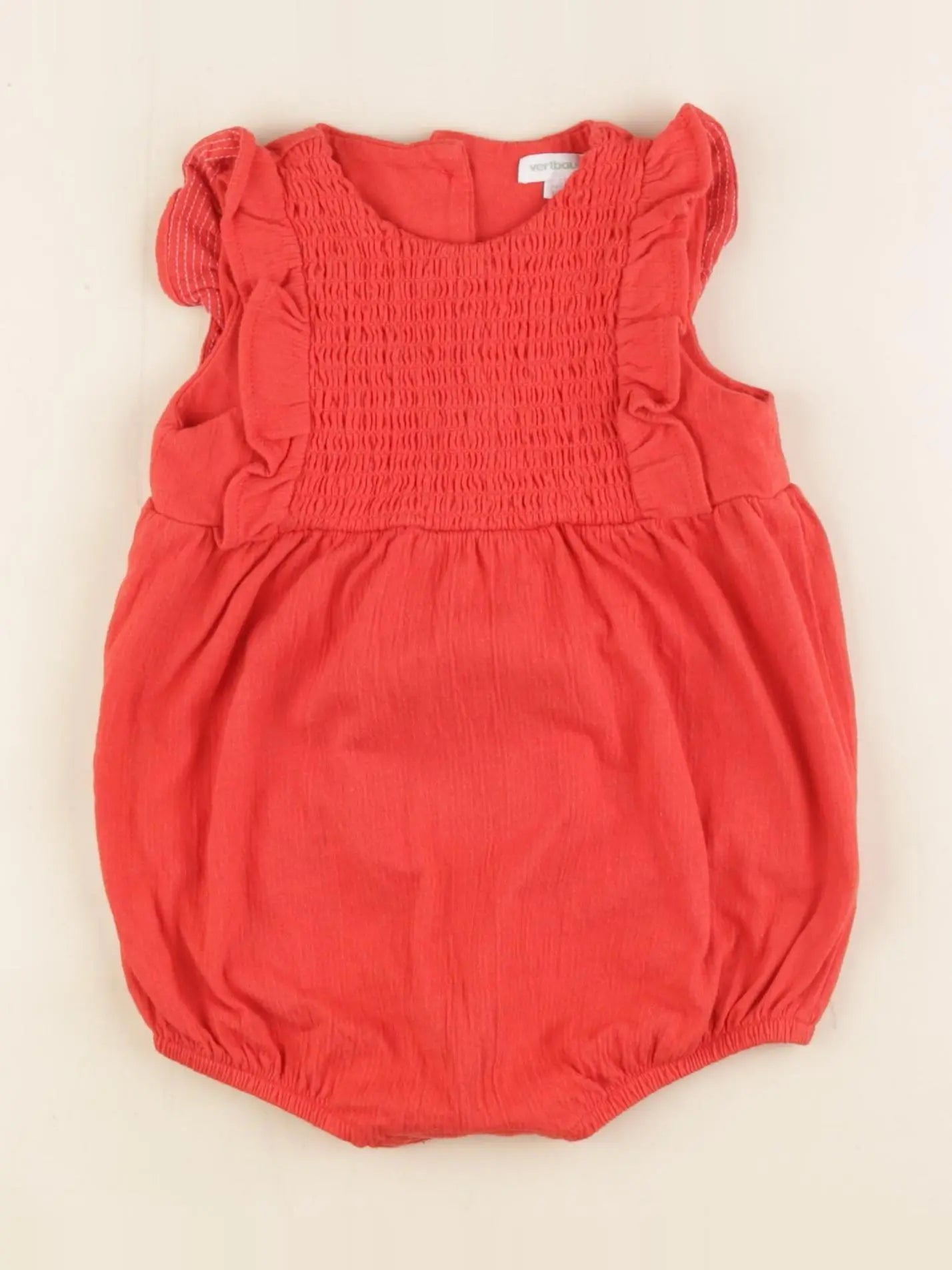 Vertbaudet - combinaison rouge - 12 mois