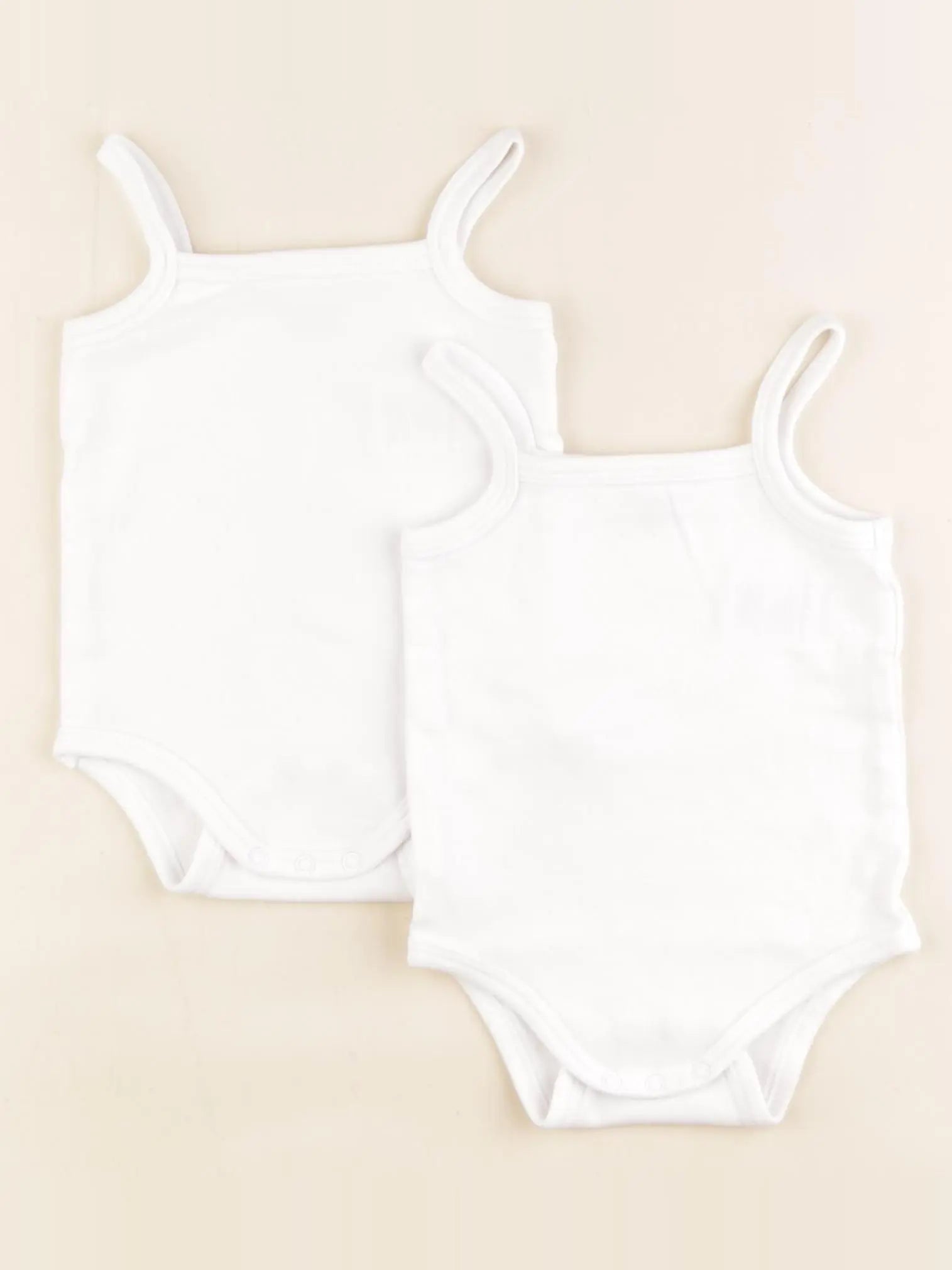 Vertbaudet - lot de 2 bodies en coton blanc - 12 mois