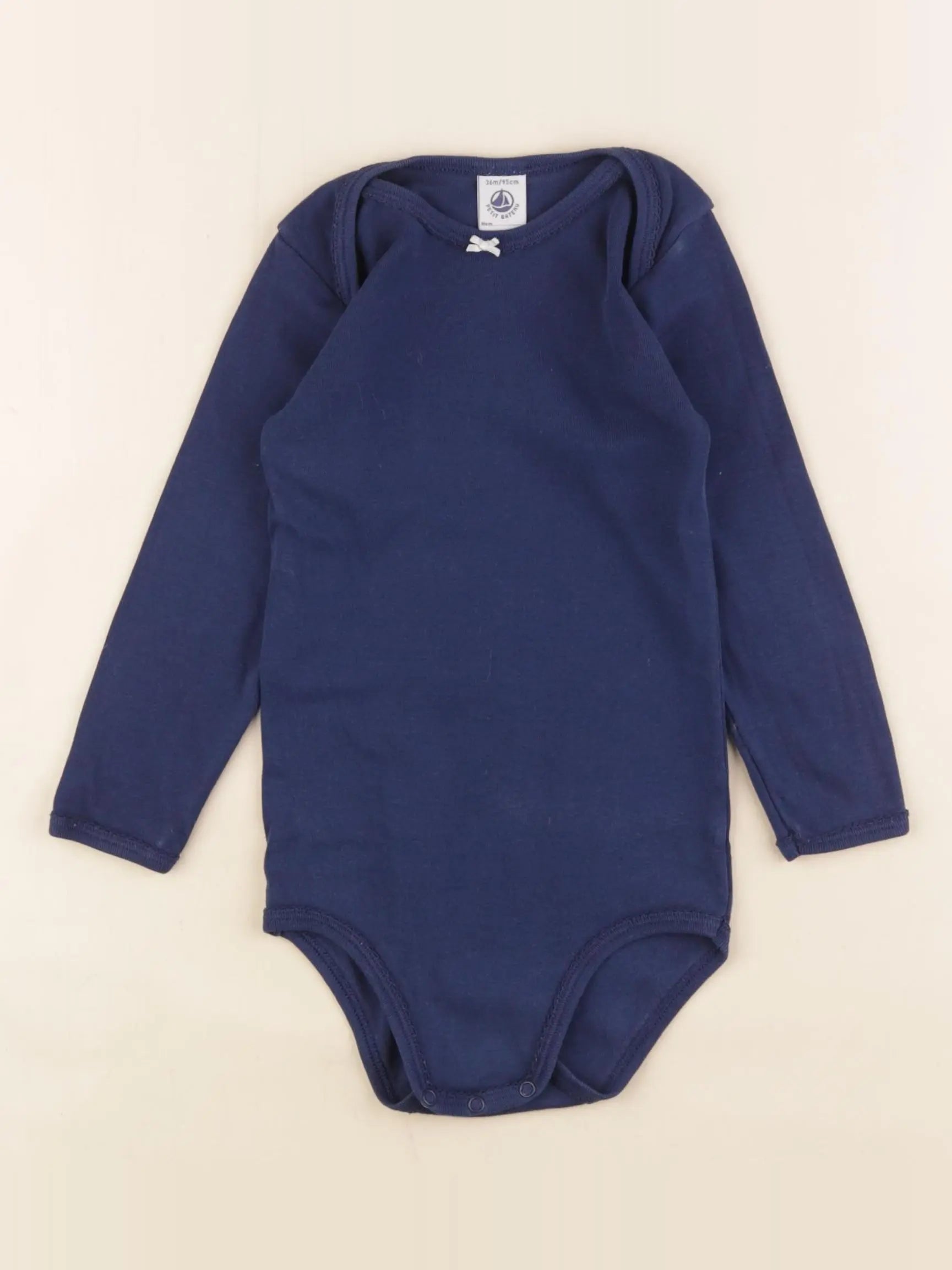 Petit Bateau - body bleu - 36 mois