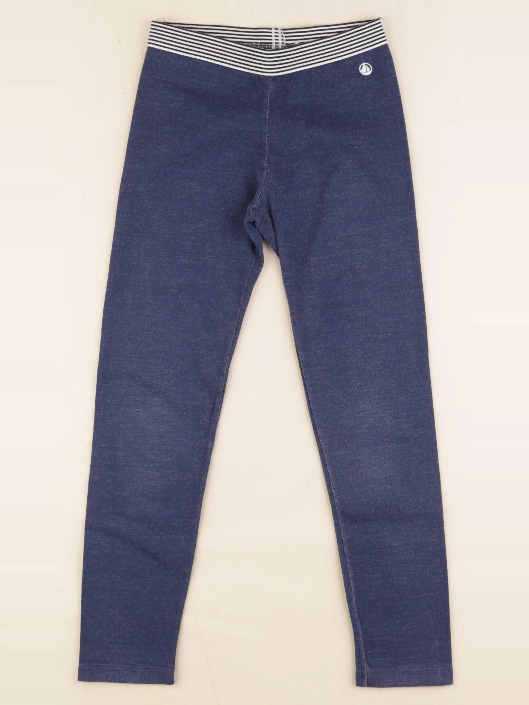 Petit Bateau - legging coton bleu - 8 ans