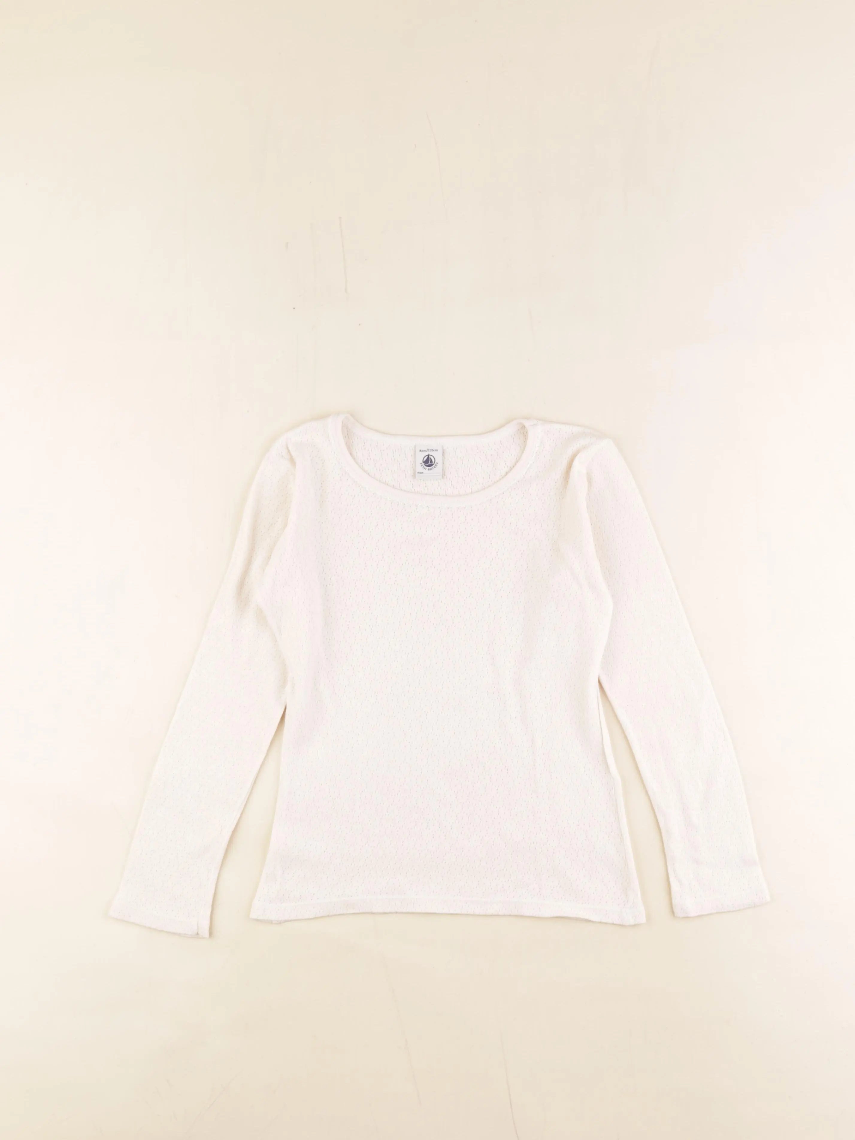 Petit Bateau - maillot de corps coton beige - 8 ans