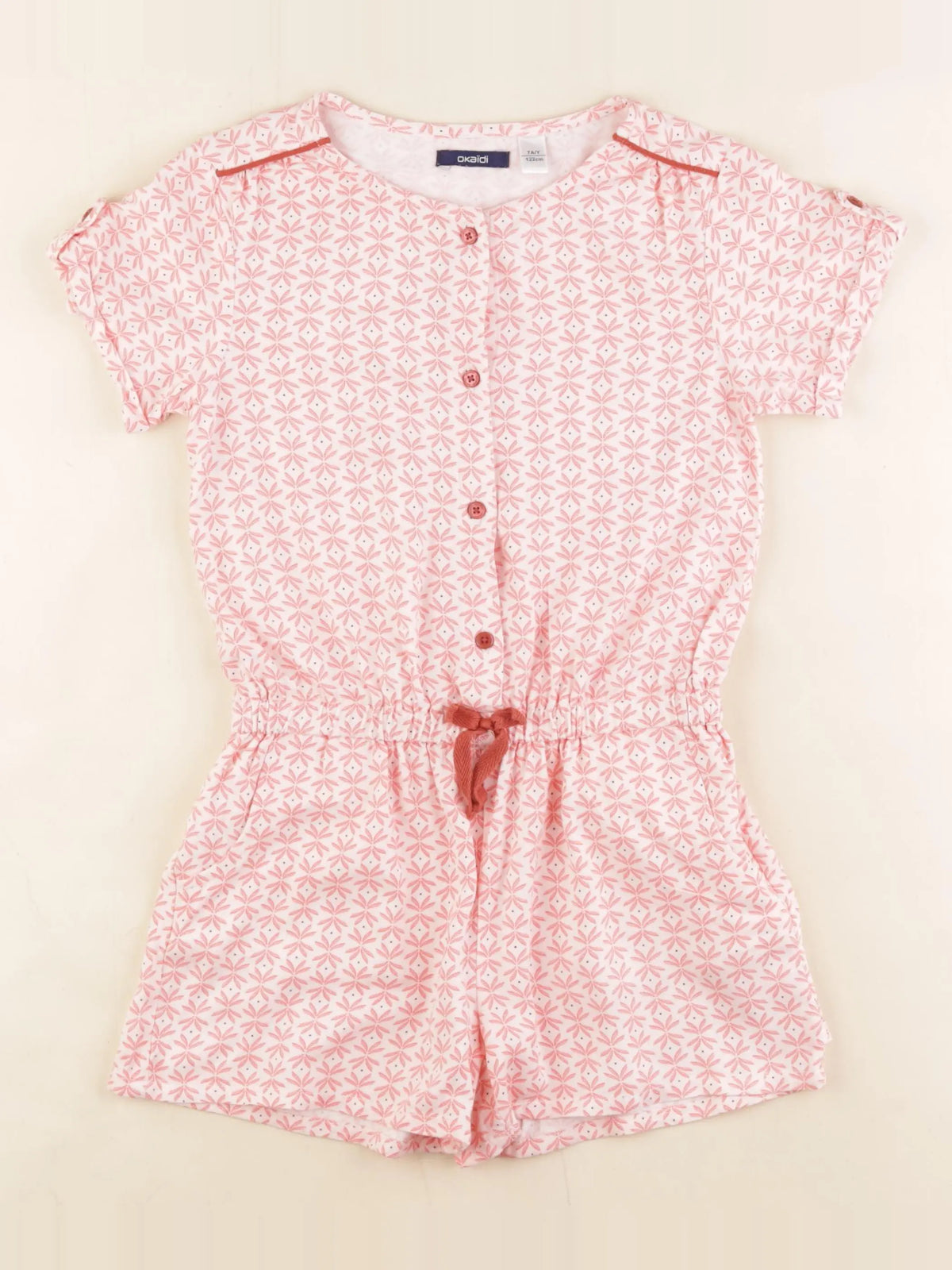 Okaidi - combinaison rose - 7 ans