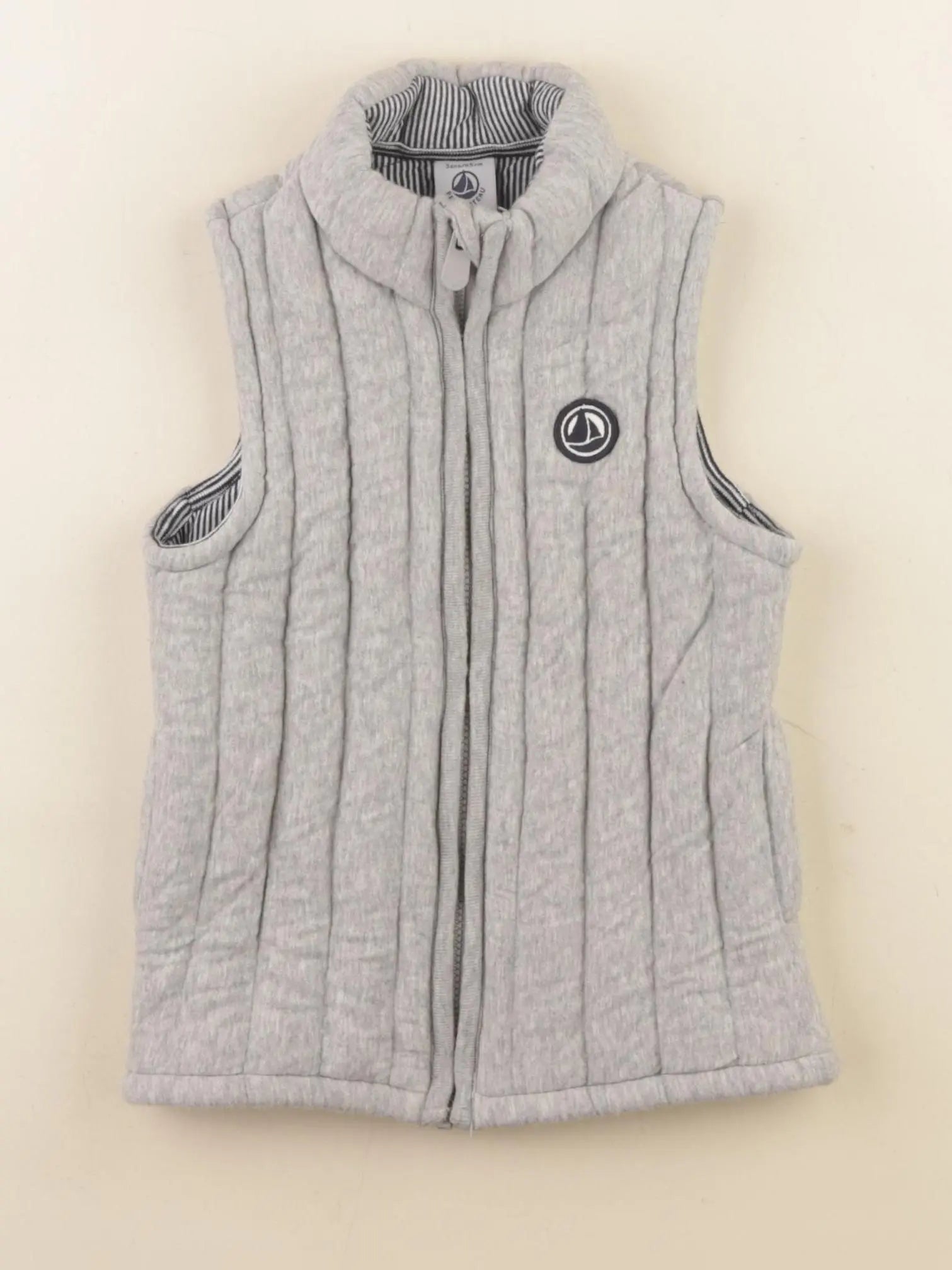 Petit Bateau - gilet gris - 3 ans