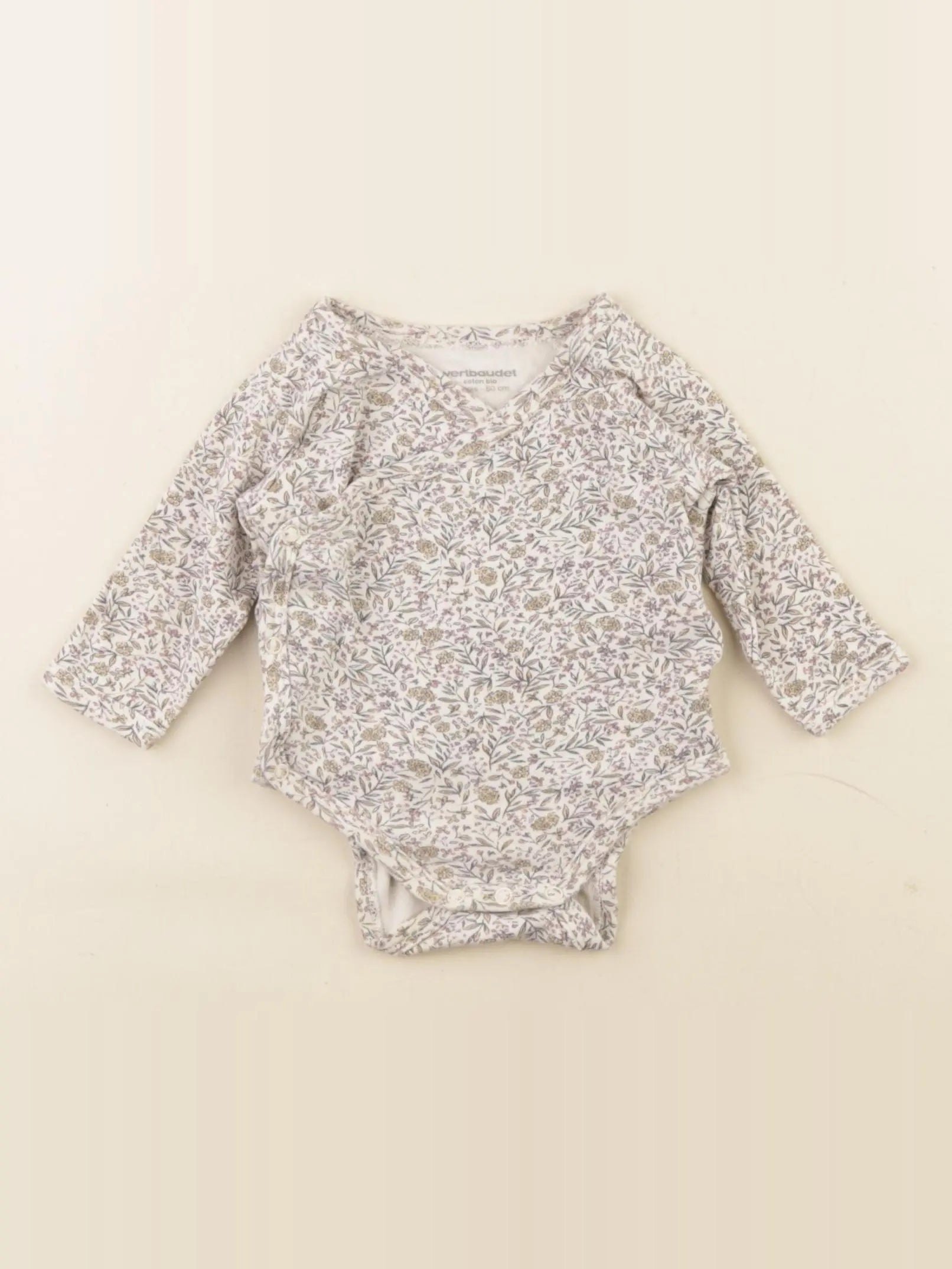 Vertbaudet - body beige, multicolore - 3 mois