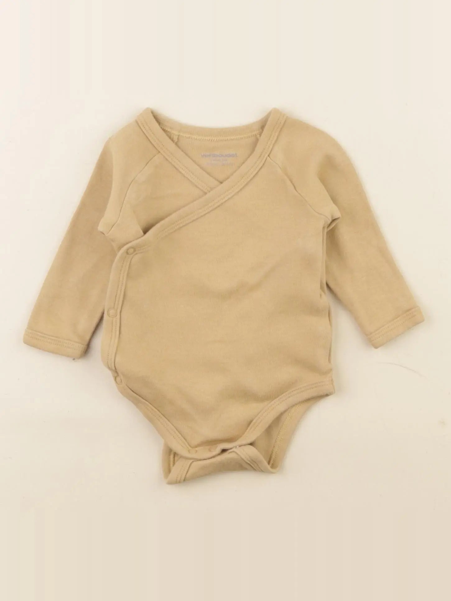 Vertbaudet - body beige - 3 mois