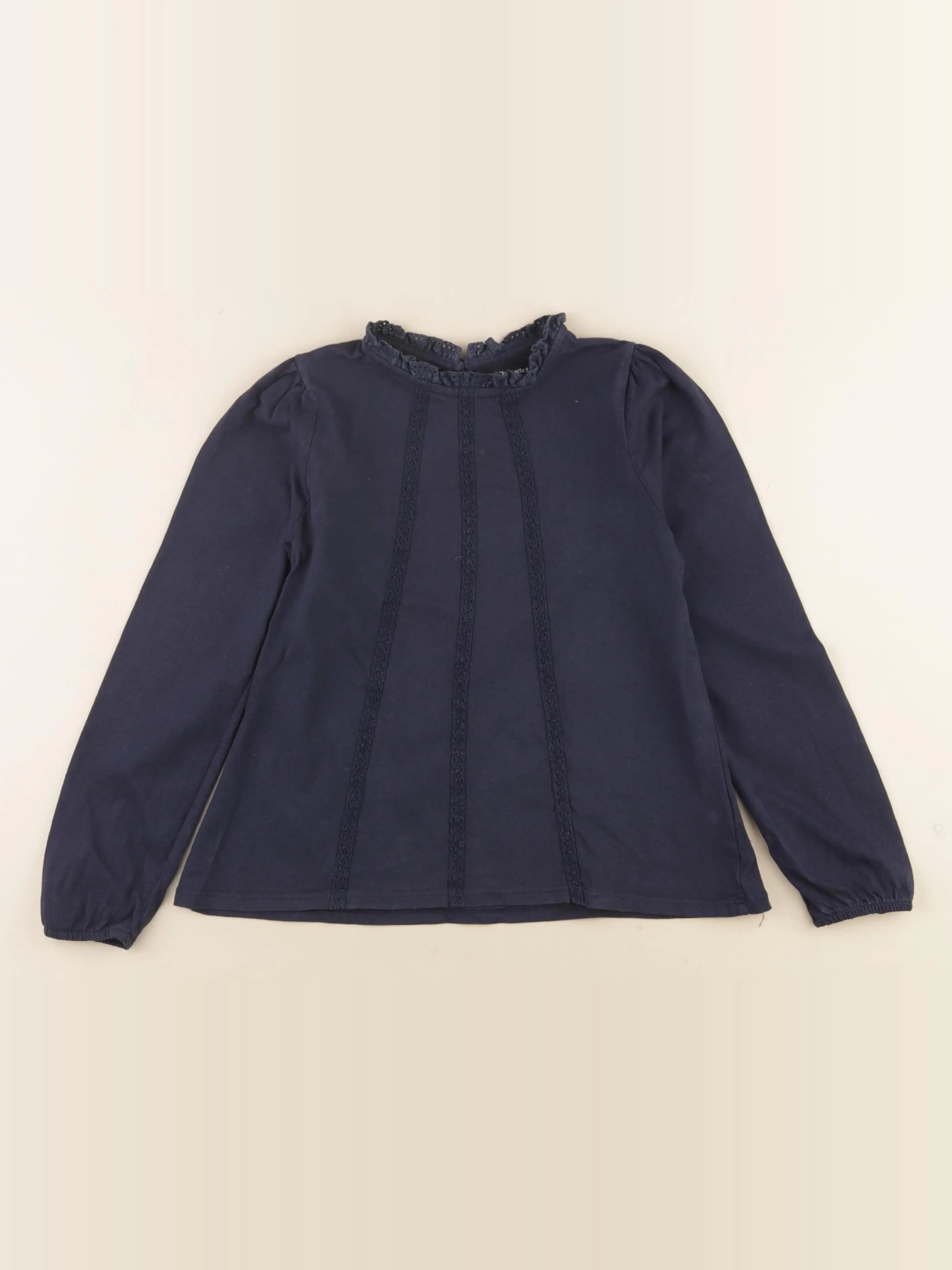 Vertbaudet - tee-shirt bleu - 8 ans