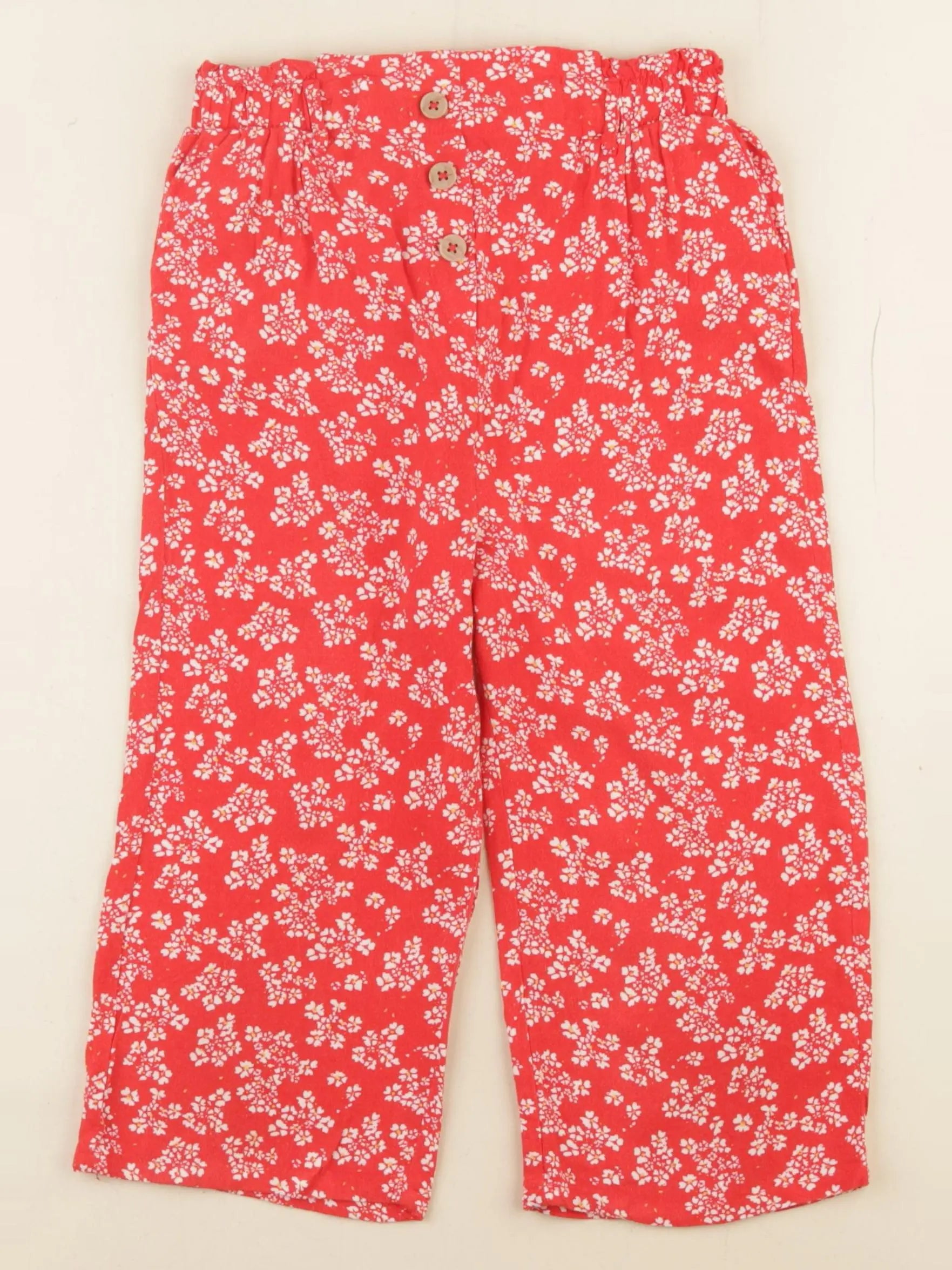 Vertbaudet - pantalon rouge - 7 ans