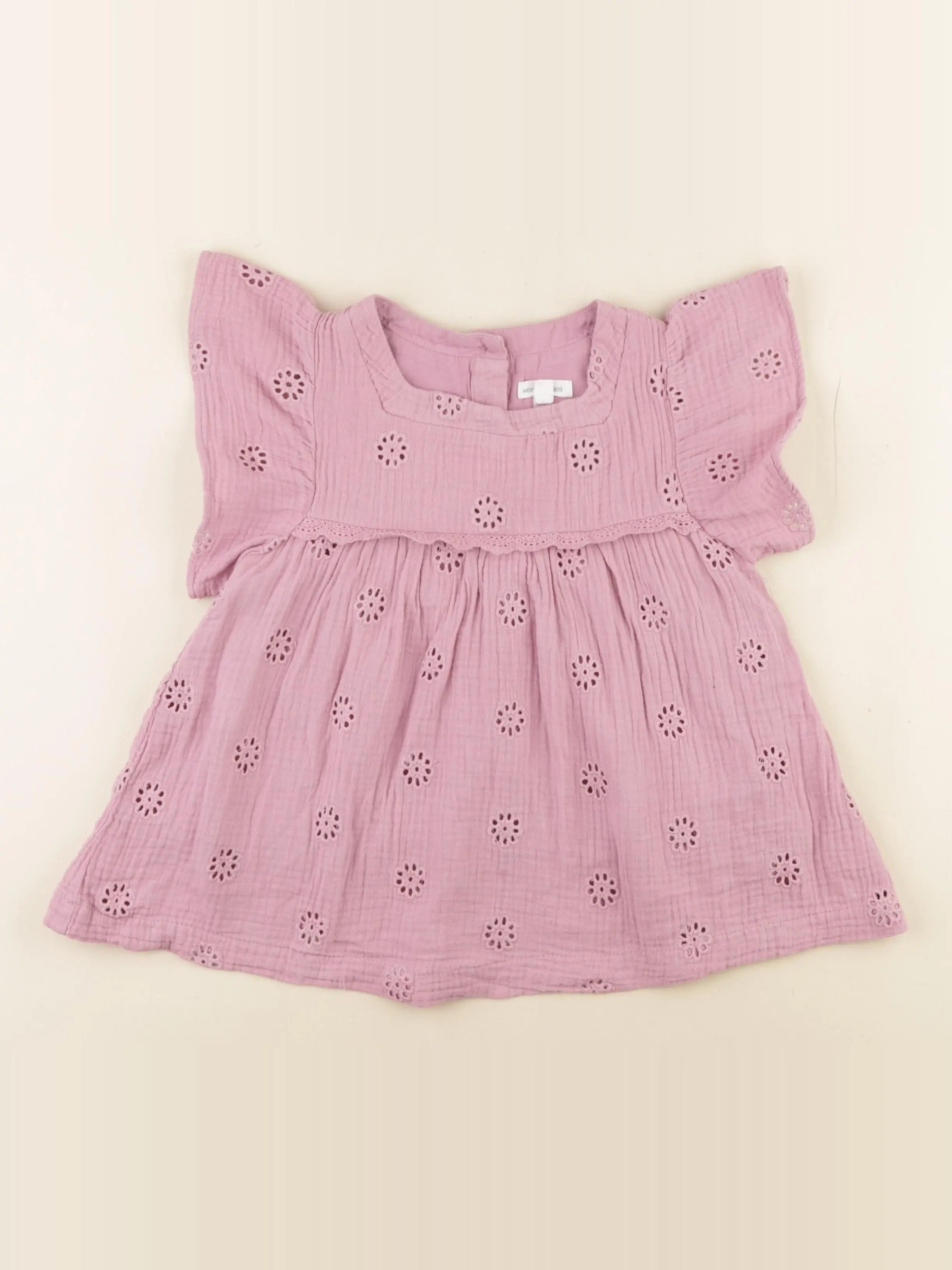 Vertbaudet - blouse violet - 8 ans