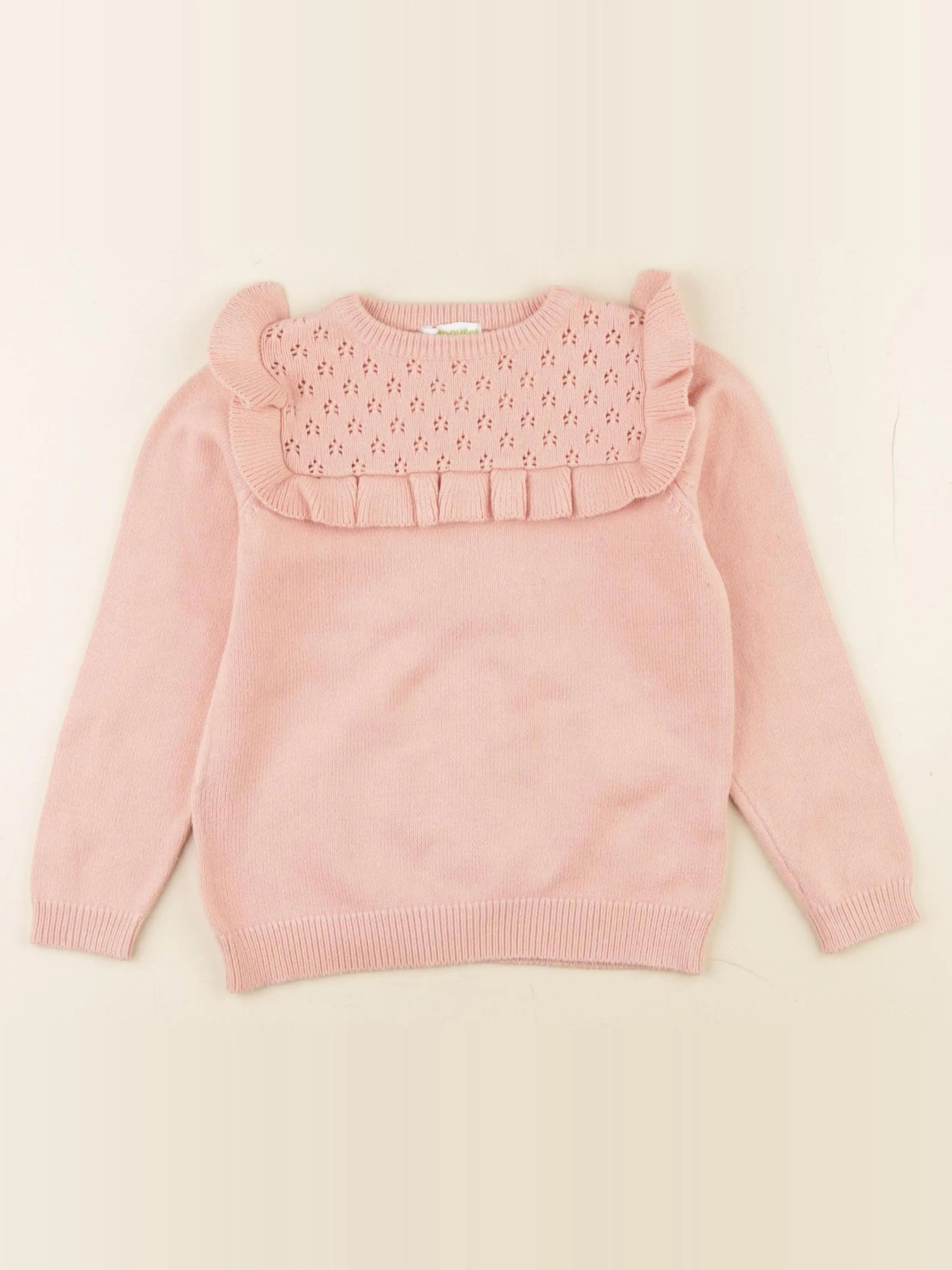 Vertbaudet - pull rose - 6 ans