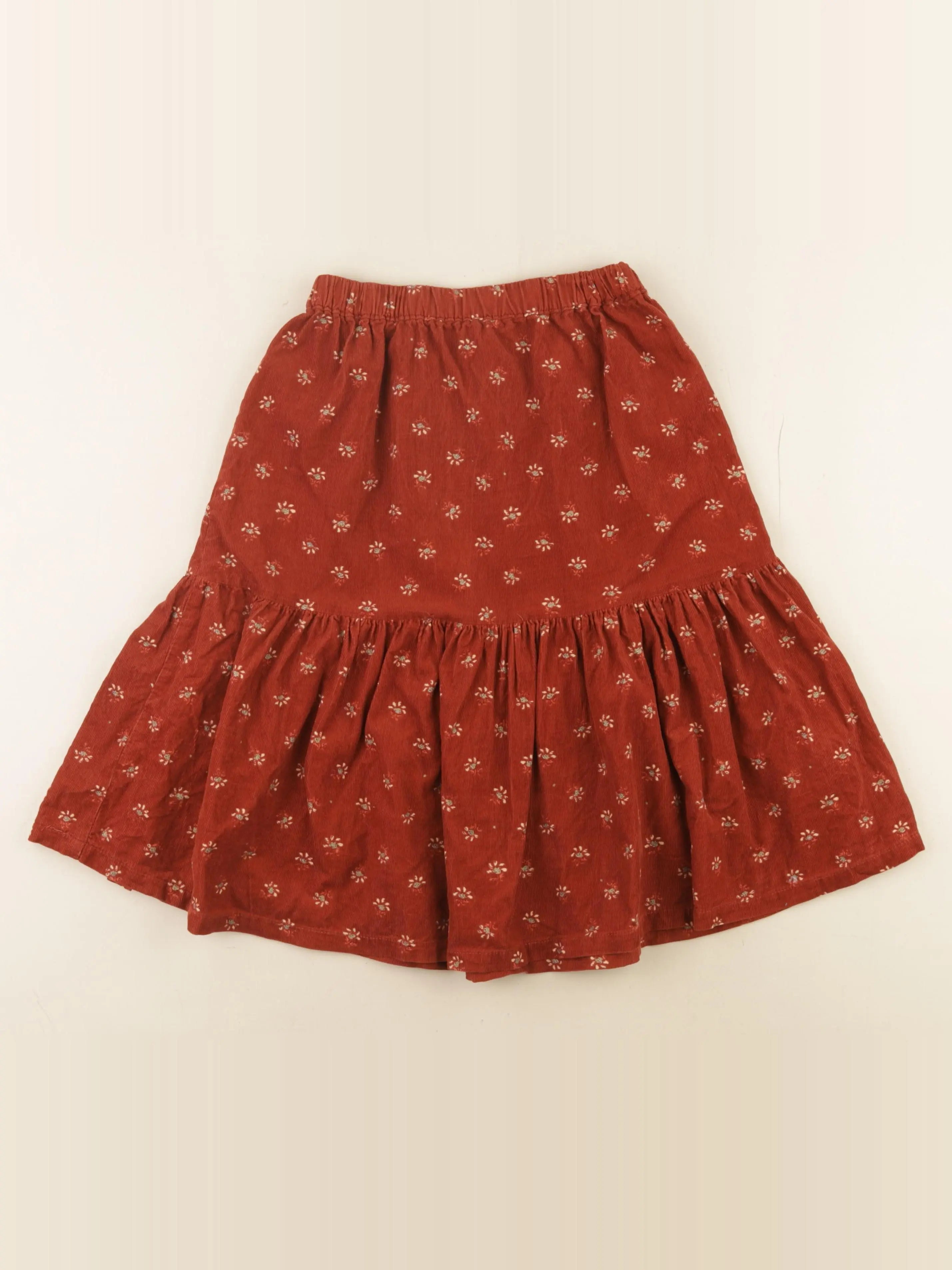 Vertbaudet - jupe orange - 8 ans