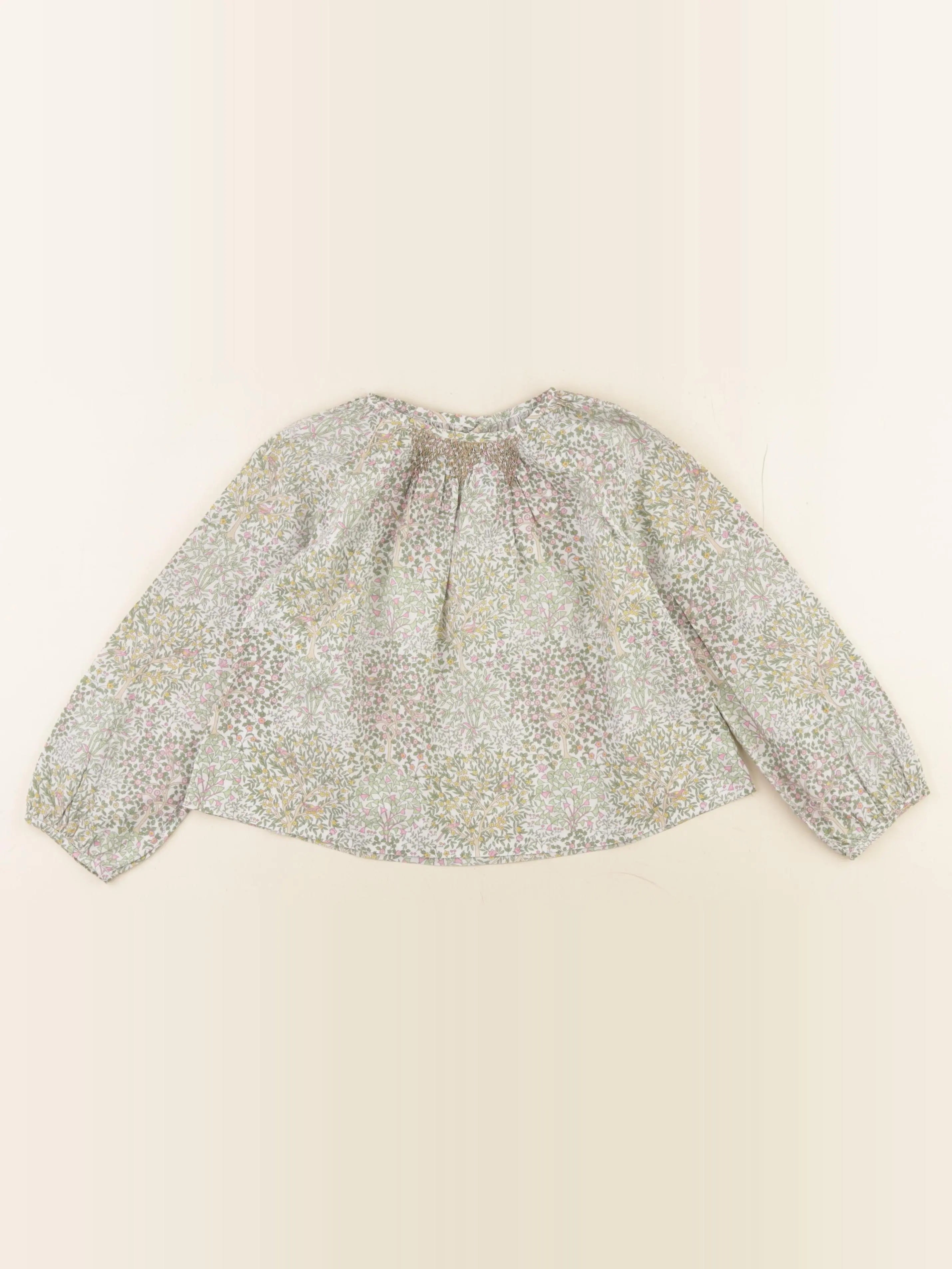 Jacadi - blouse liberty vert - 5 ans