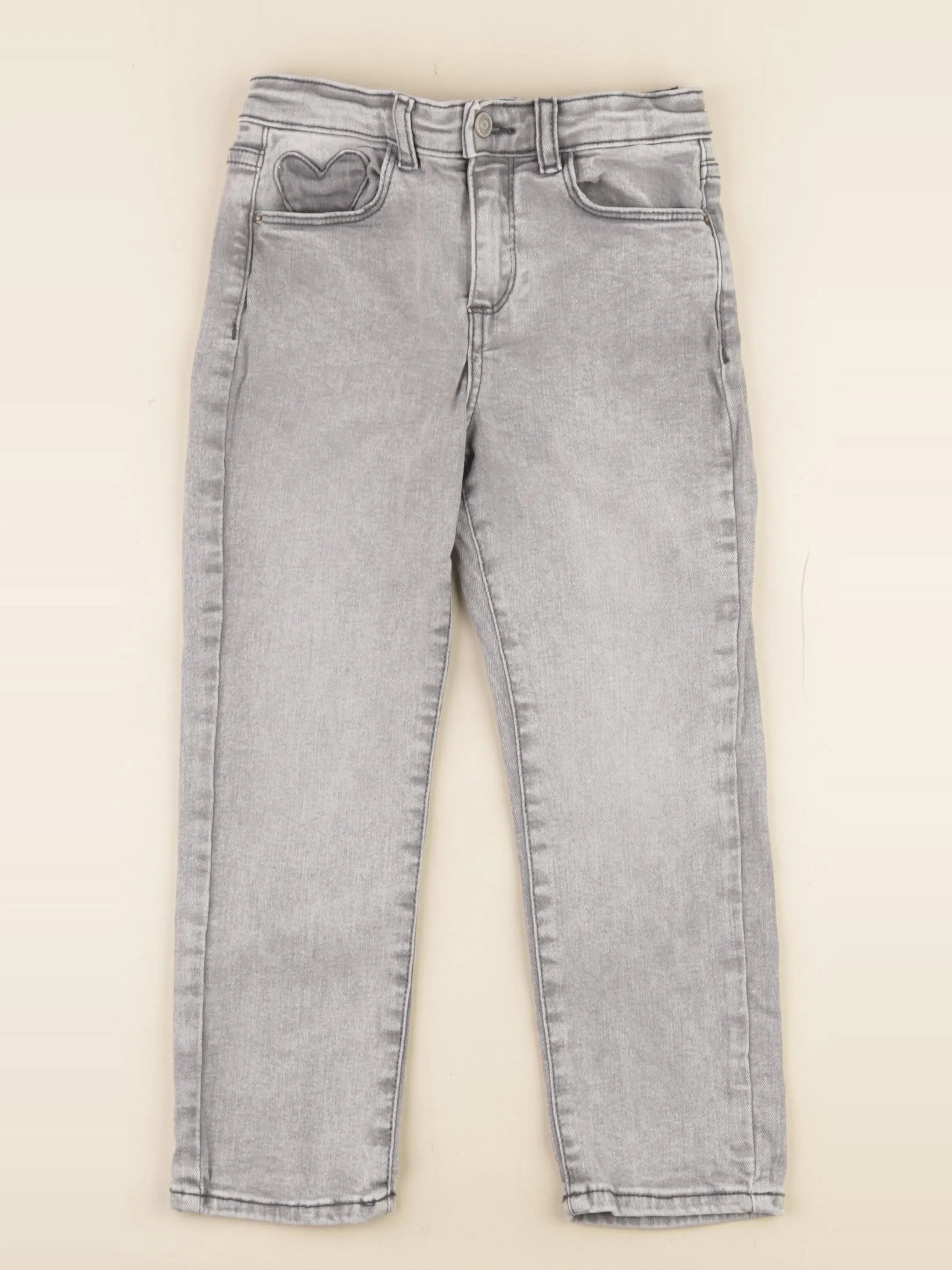 Vertbaudet - jean gris - 8 ans